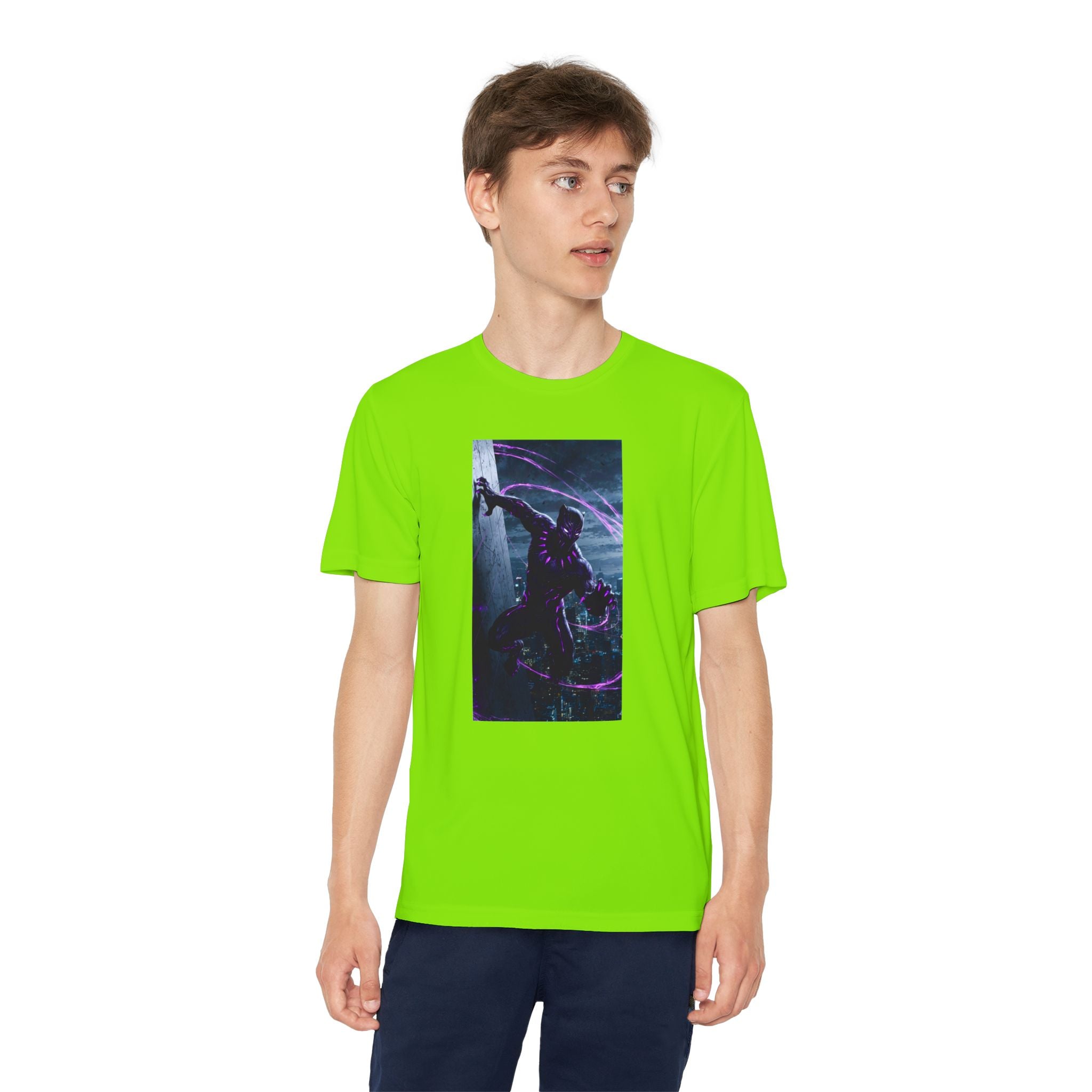 The Black Panther Superhero Marvel Patriotic, Kids Graphic T-Shirt, Boys Hero Top, Girls Comic Book Clothing, Birthday