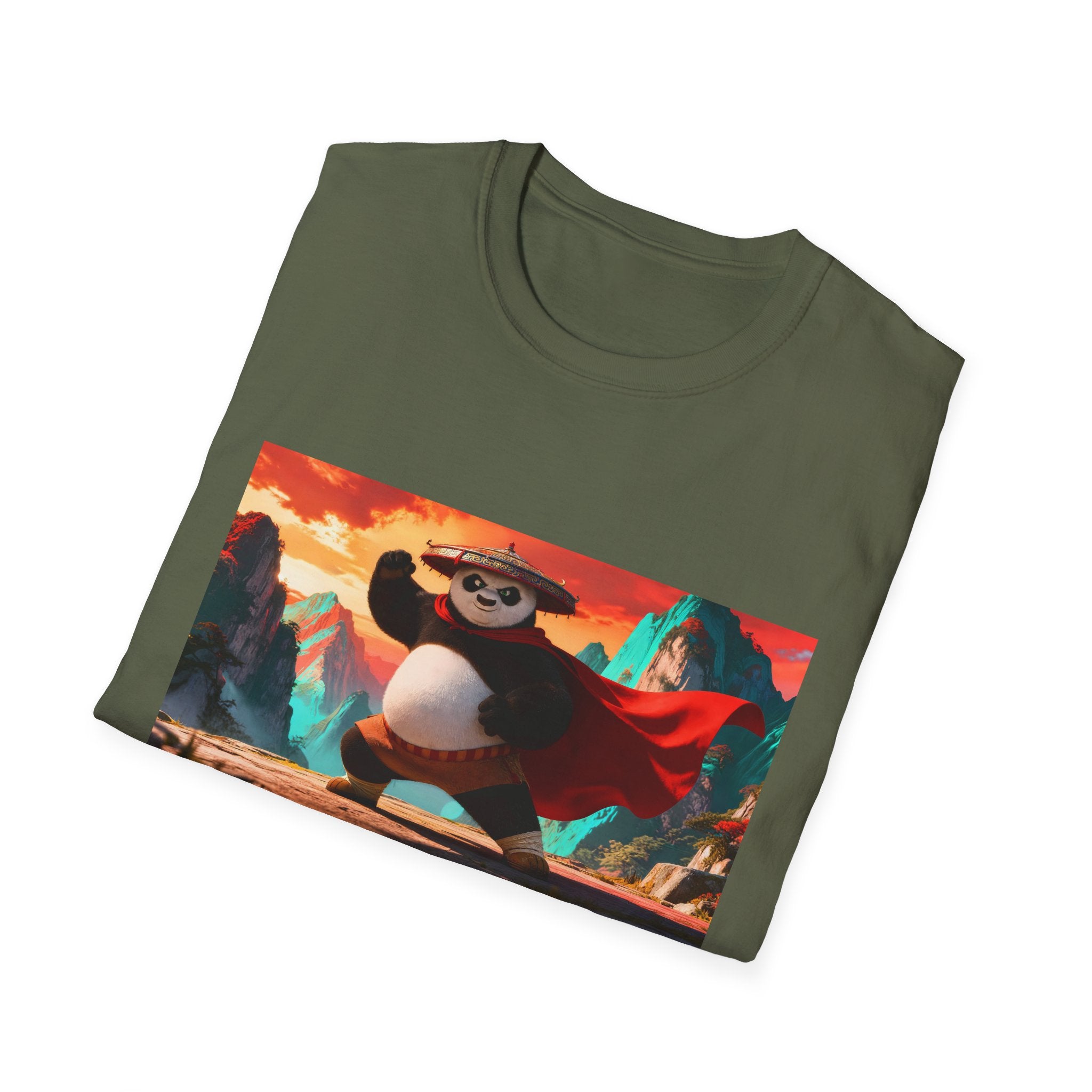 Kung Fu Panda Unisex Softstyle T-Shirt, DreamWorks Animation Youth Competitor Tee, Graphic Tee, Movie Fan Gift, Cult Classic Shirt, Comfy