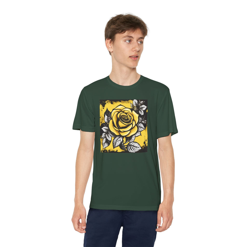 Flower Youth Tshirt, Girls Floral Tee, Kids Spring Shirt, Children's Botanical Top, Teen Blossom T-Shirt