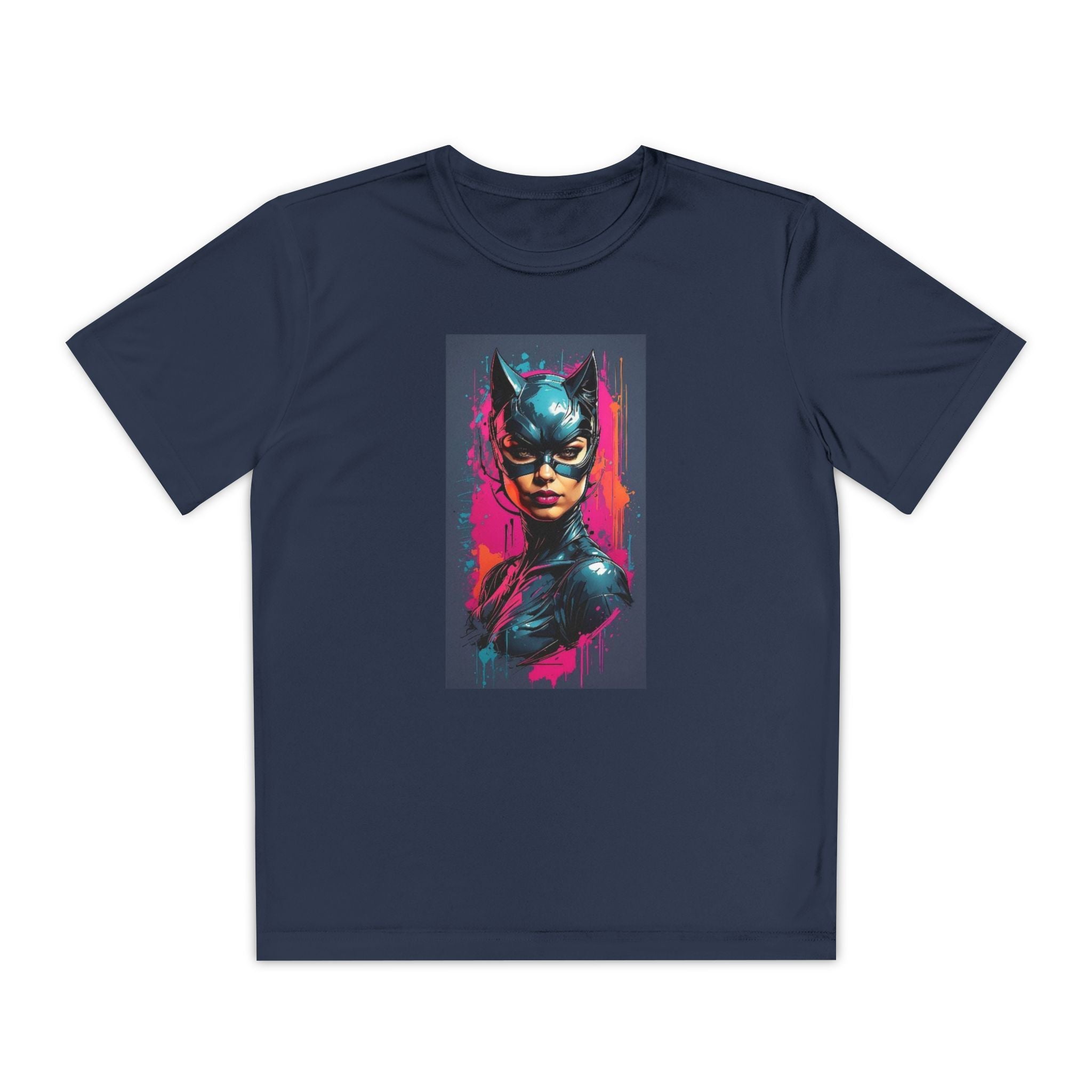 Superhero Youth T-Shirt Sports Graphic Tee, Cool Athletic Shirt for Kids