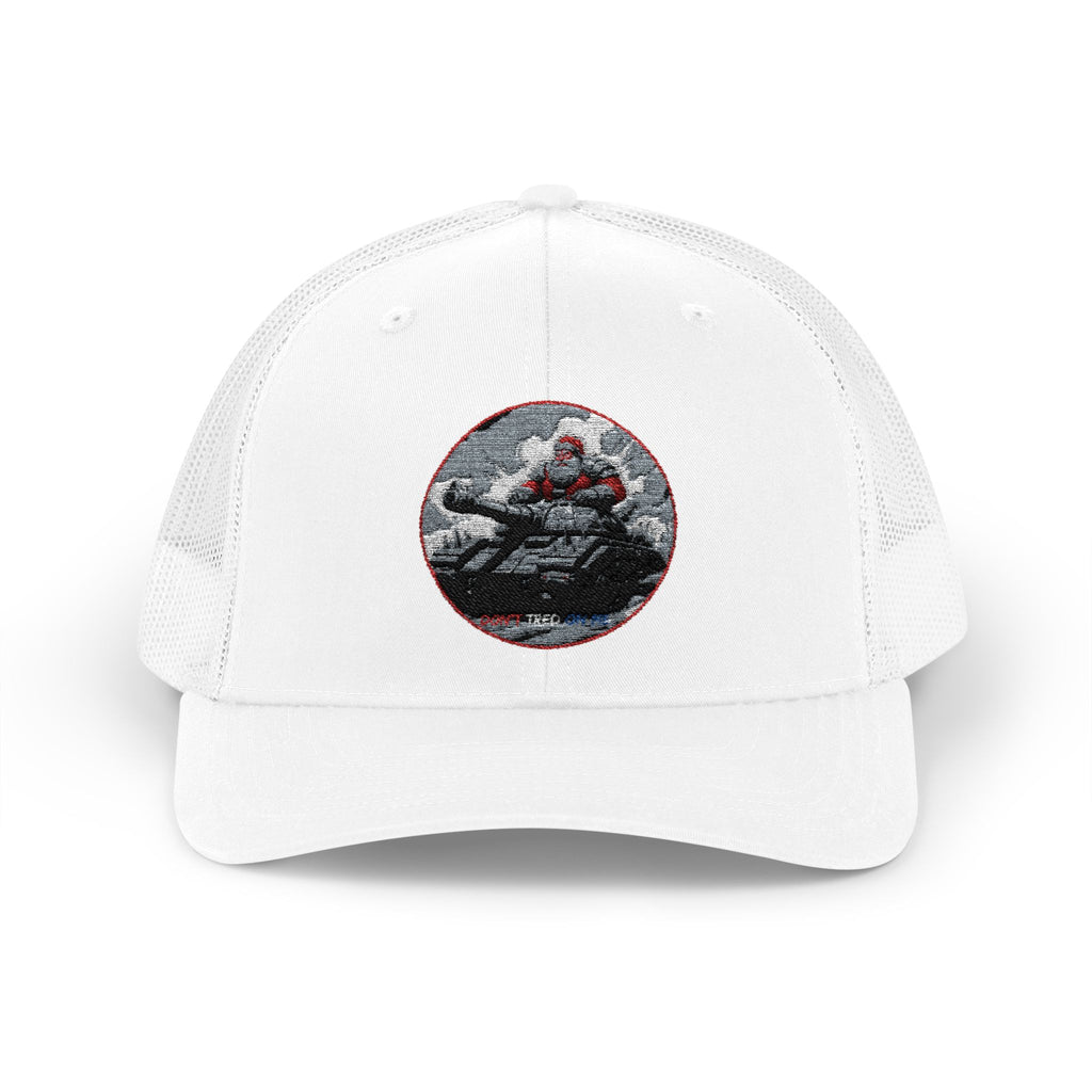 Santa Claus On A Tank Christmas Patriotic, Trucker Cap, Patriotic hat, Truckers Hat, Patriotic Accessories