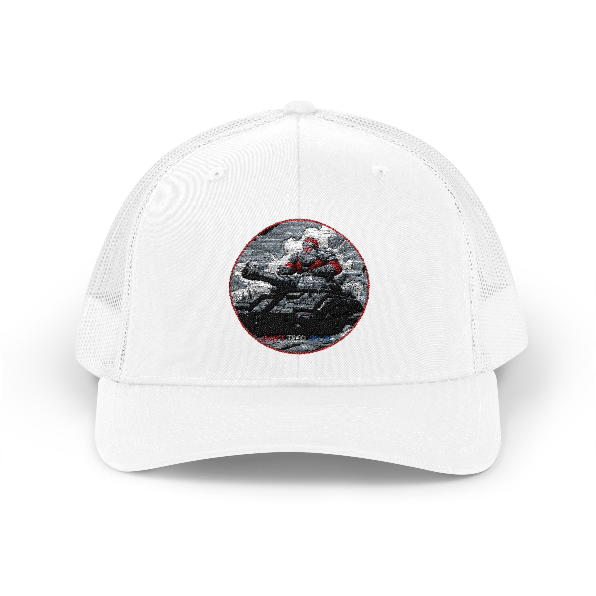 Santa Claus On A Tank Christmas Patriotic, Trucker Cap, Patriotic hat, Truckers Hat, Patriotic Accessories
