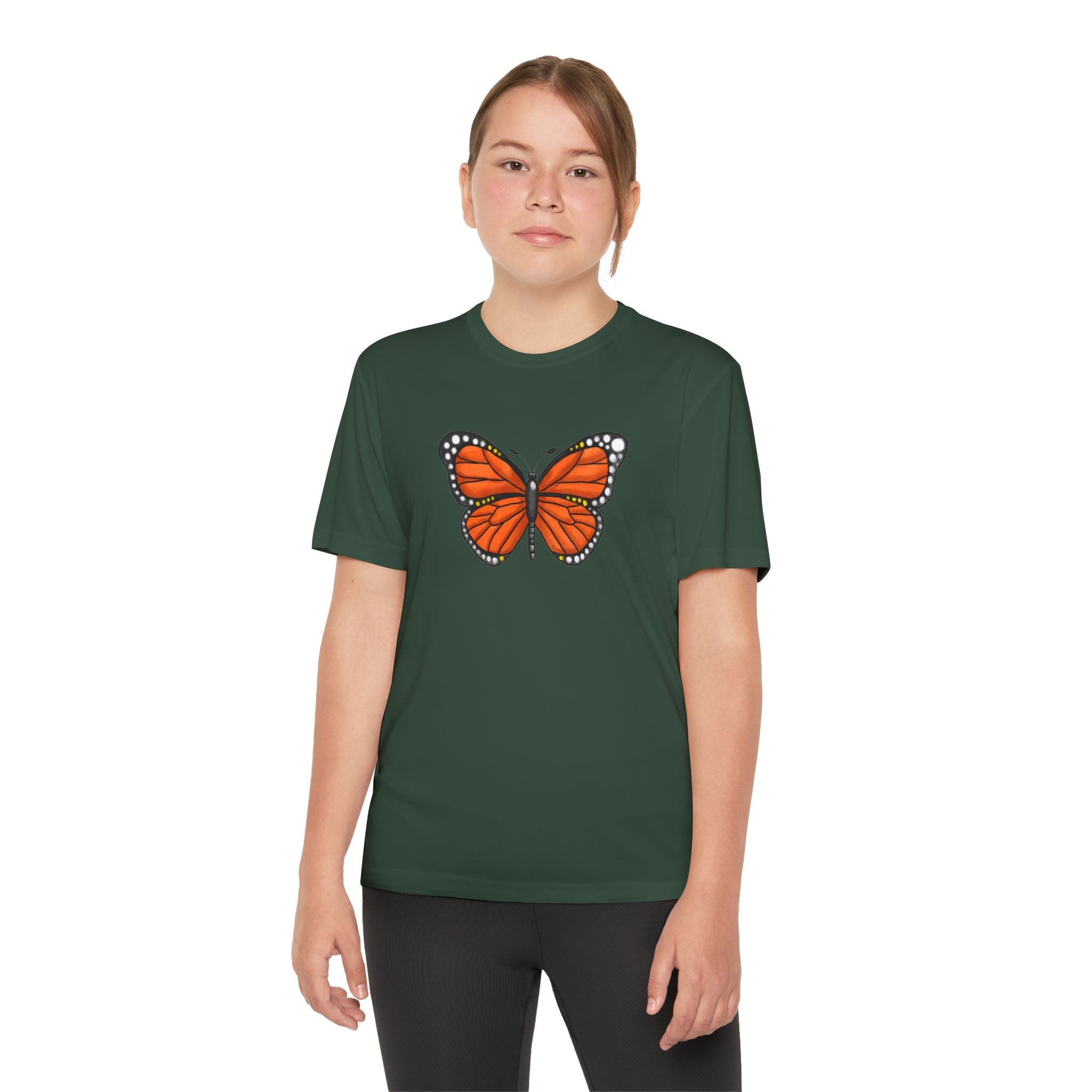 Butterffy Youth T-Shirt Sports Graphic Tee, Cool Athletic Shirt for Kids, Perfect for Sports Events, Team Spirit