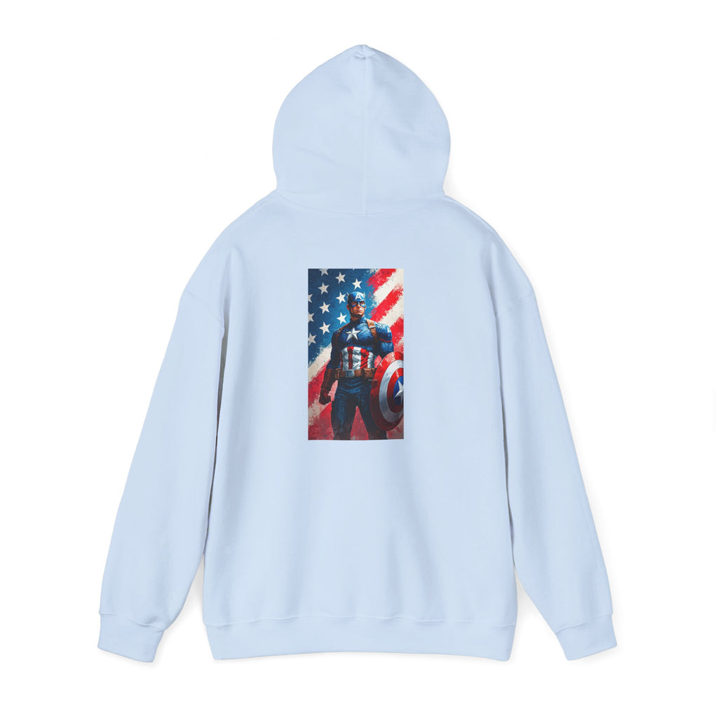 Hooded Sweatshirt - Captain America Design