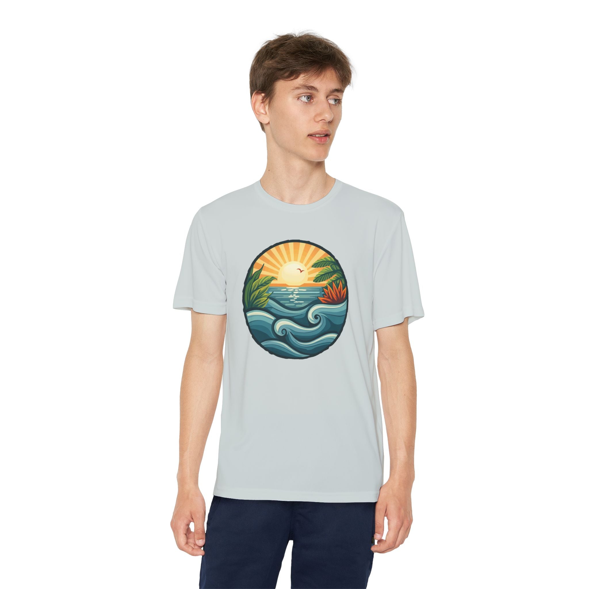 Beach Shirt Youth Competitor Tee, Kids Surf Tee, Summer Vacation Top, Ocean Lover T-Shirt, Coastal Clothing