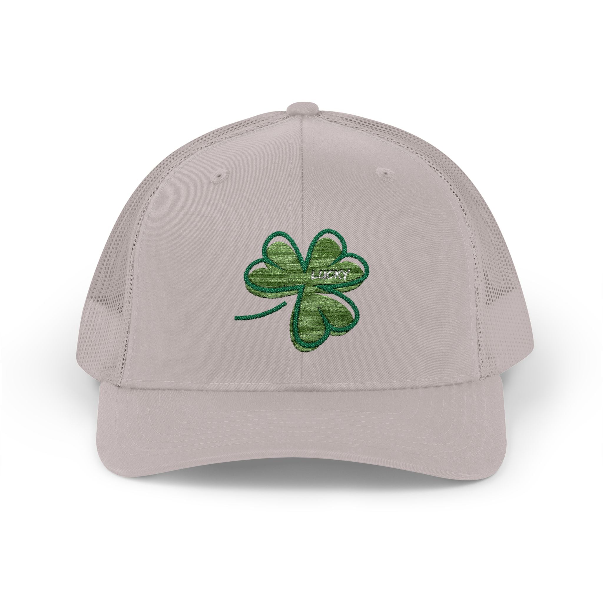 St. Patrick's Day Lucky 4-Leaf Clover Snapback Trucker Cap