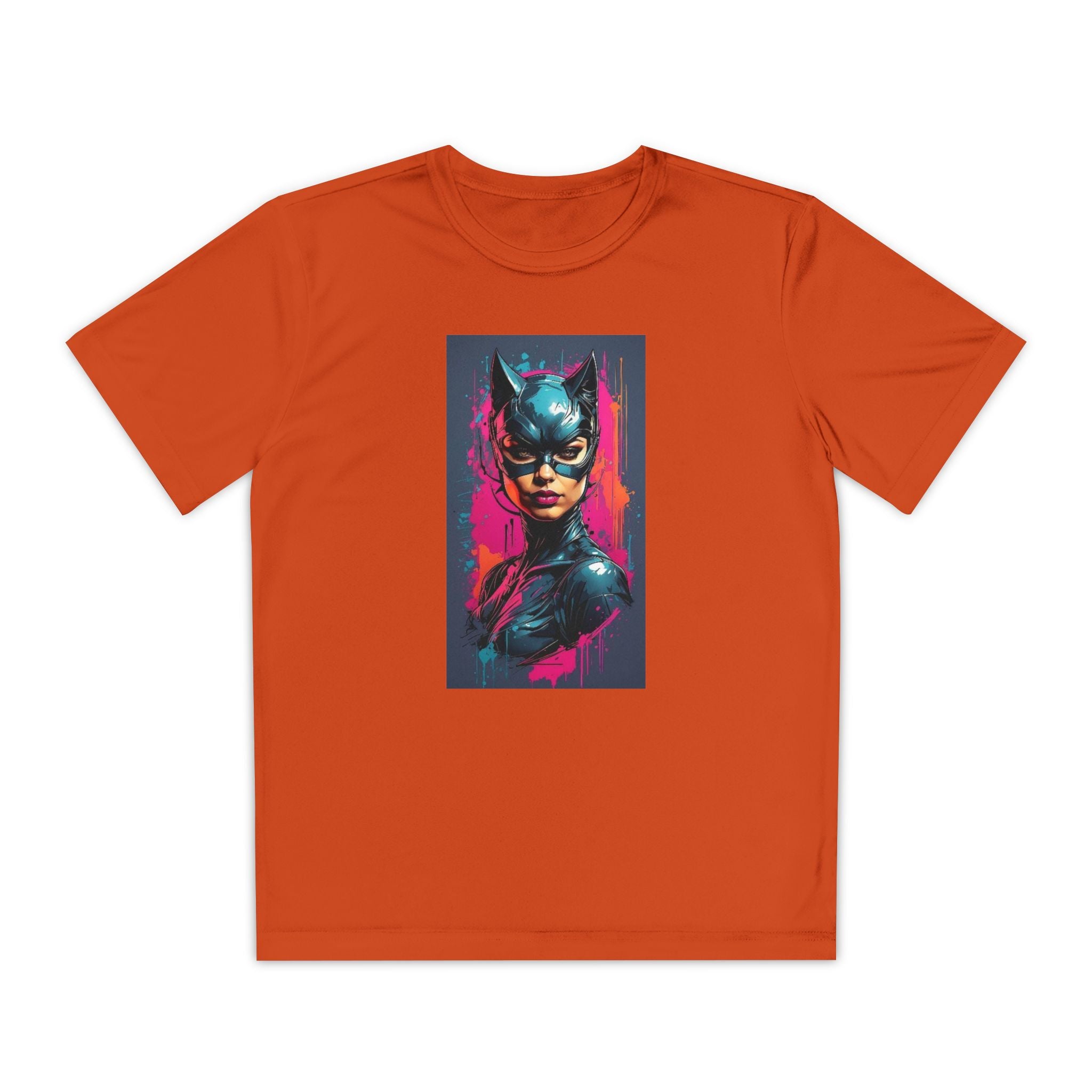 Superhero Youth T-Shirt Sports Graphic Tee, Cool Athletic Shirt for Kids