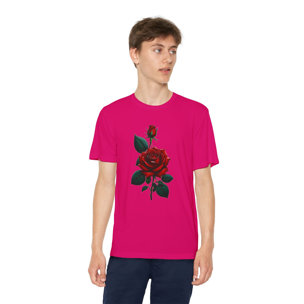 Flower Youth Tshirt, Girls Floral Tee, Kids Spring Shirt, Children's Botanical Top, Teen Blossom T-Shirt