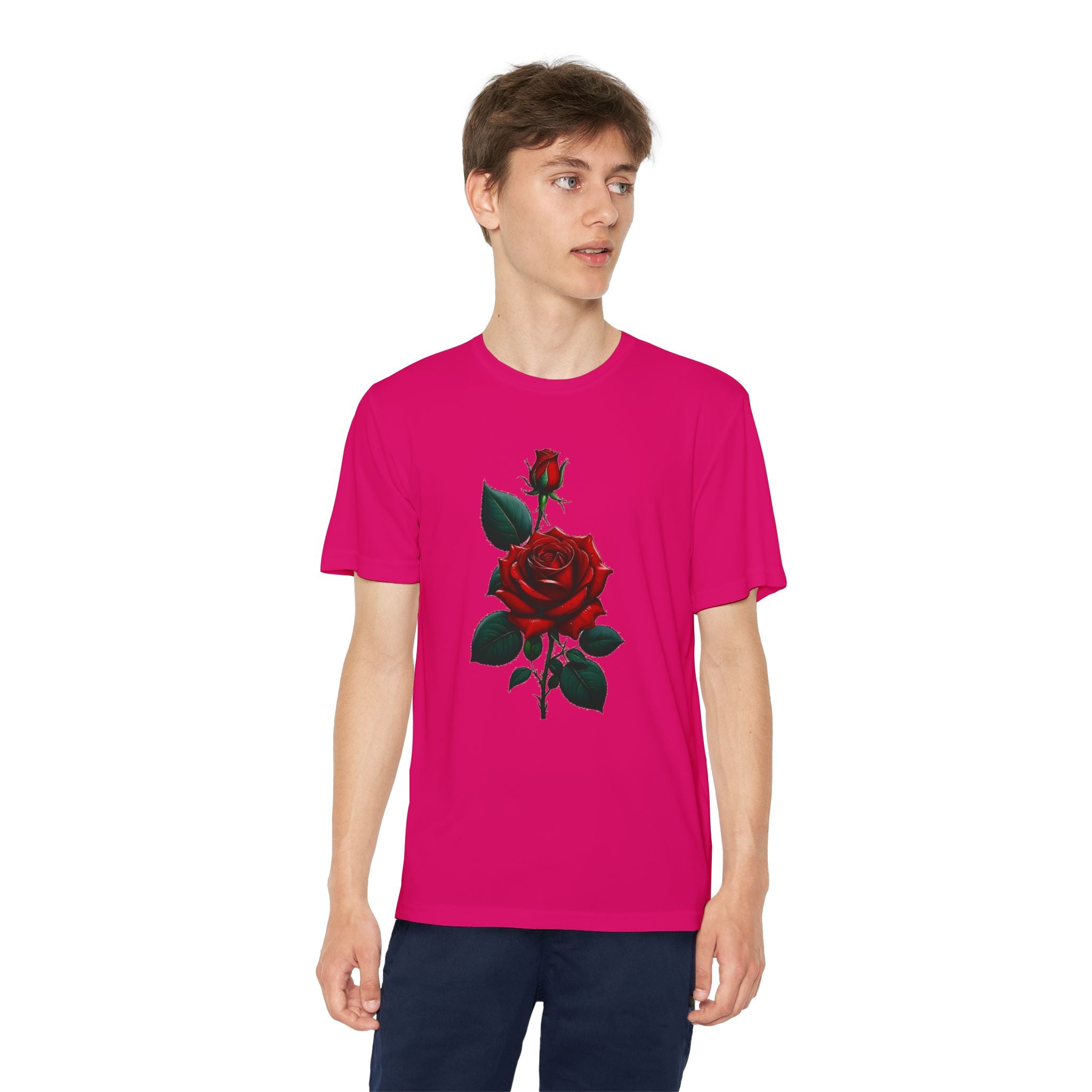 Flower Youth Tshirt, Girls Floral Tee, Kids Spring Shirt, Children's Botanical Top, Teen Blossom T-Shirt