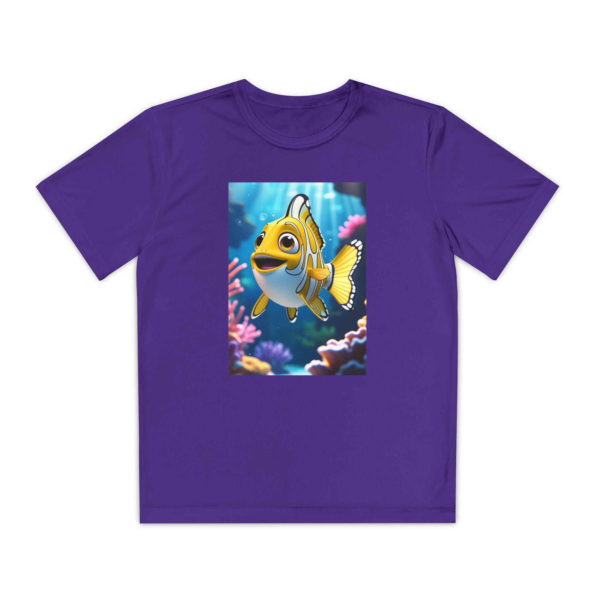 Nemo Fish Ocean Youth T-Shirt - Underwater Kids Tee, Finding Nemo Shirt, Beach Vacation Clothing, Ocean Lover Gift, Fish Theme Top