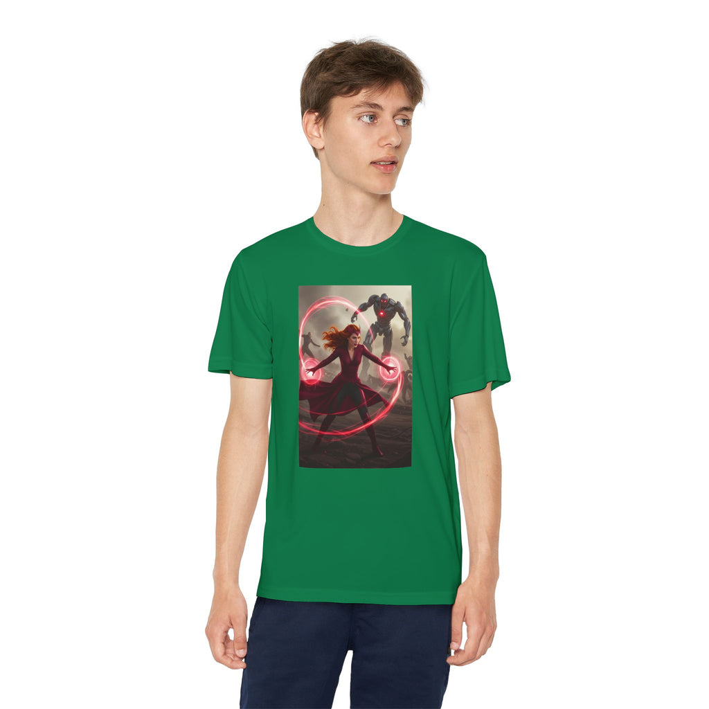 Superhero Youth T-Shirt Sports Graphic Tee, Cool Athletic Shirt for Kids