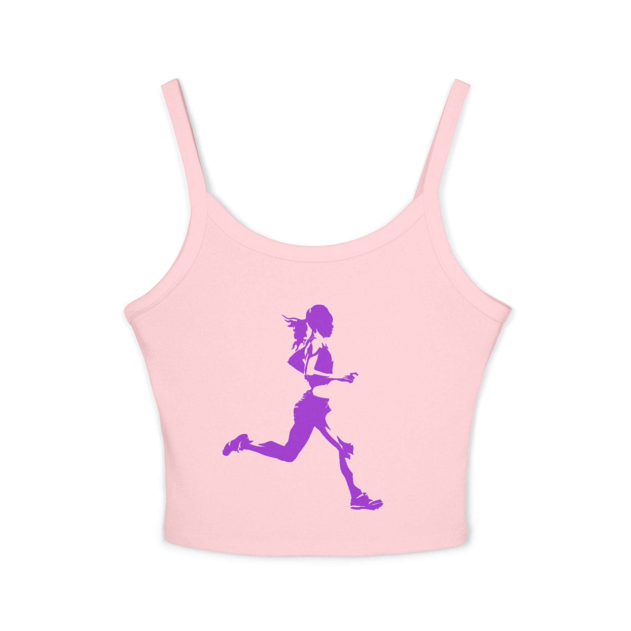 Running Woman Tank Top, Athletic Workout Top, Fitness Sleeveless Shirt, Jogging Muscle Tee, Exercise Gym Cami