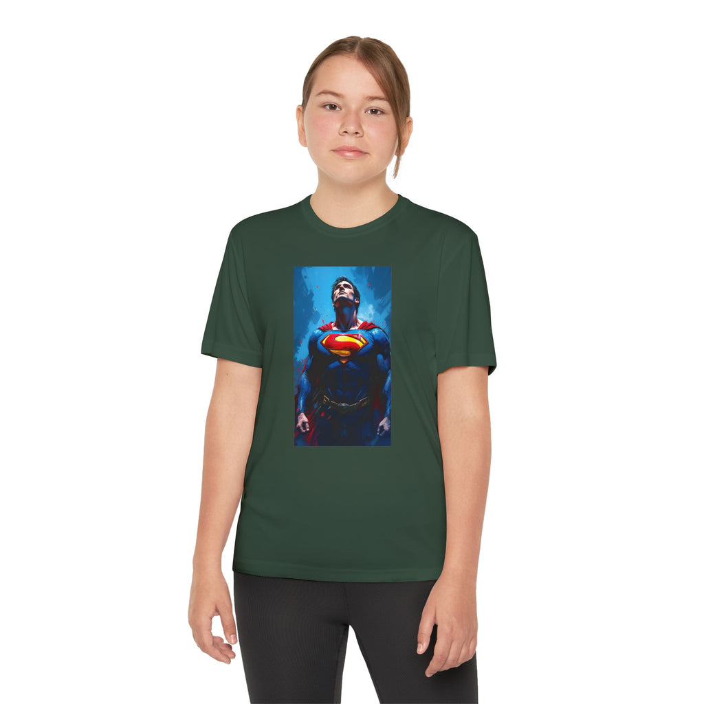 Superman Superhero Marvel T-Shirt, Youth Competitor Tee,  Kids Comic Book Hero Top, Children's Graphic Tee, Youth Super Power T-Shirt