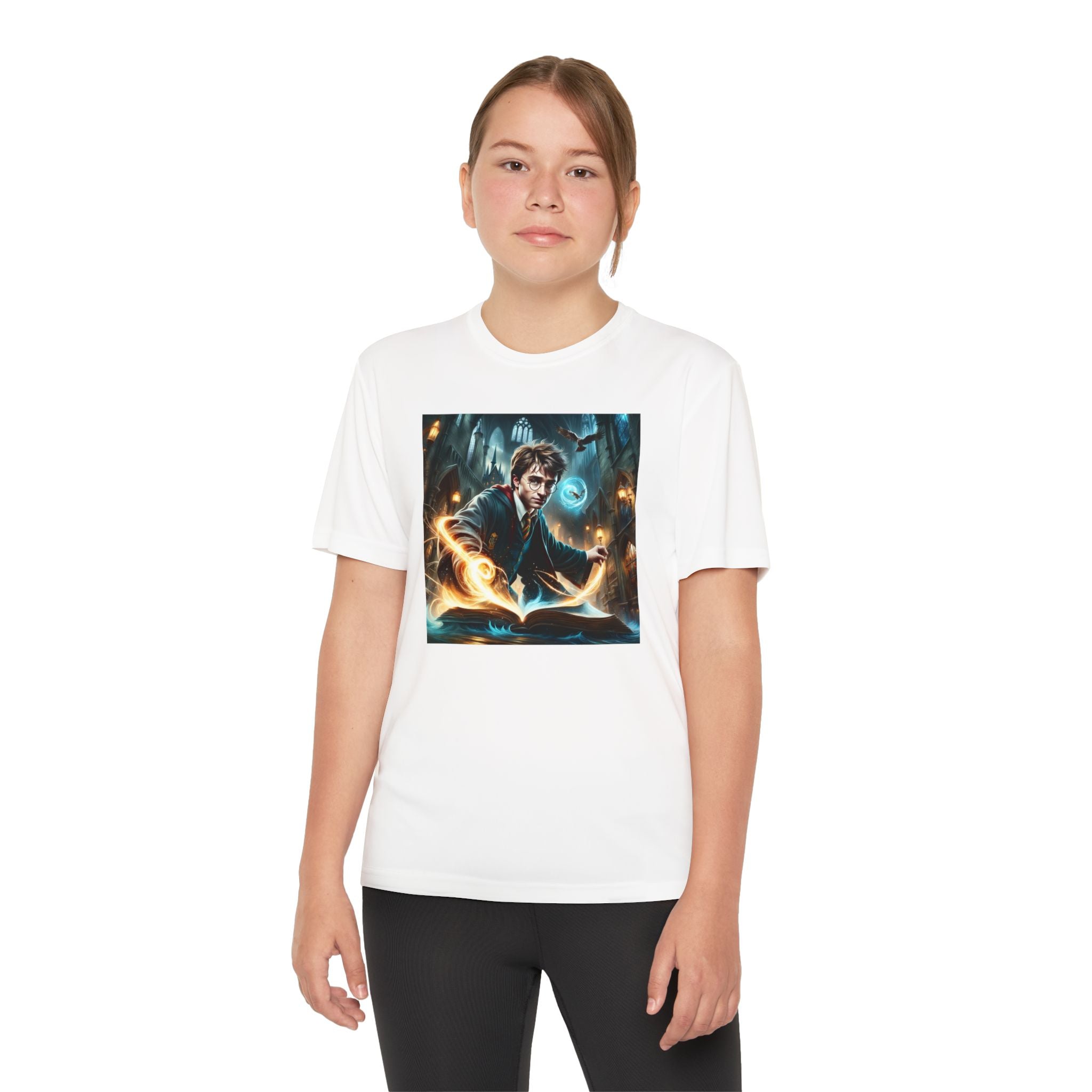 Youth Competitor Tee - Harry Potter, Wizard School Shirt, Magical Kids Top, Hogwarts Fan Gift, Sorcerer's Stone T-Shirt