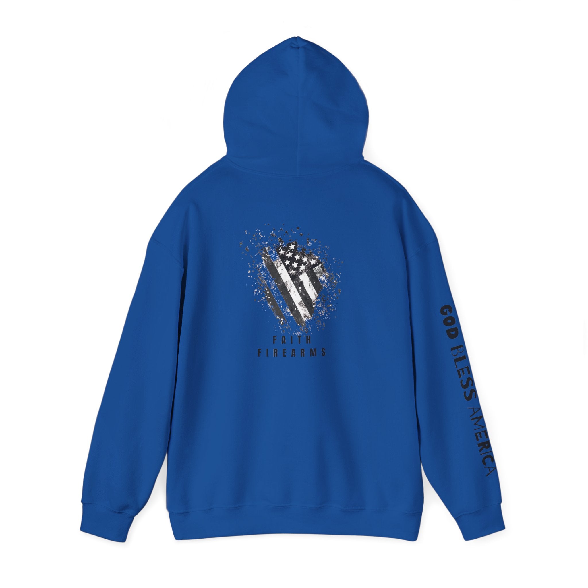 Faith Family Firearms Freedom Hooded Sweatshirt with Faith, Family, Firearms & Freedom Design - Unisex Cozy Wear for Celebrations