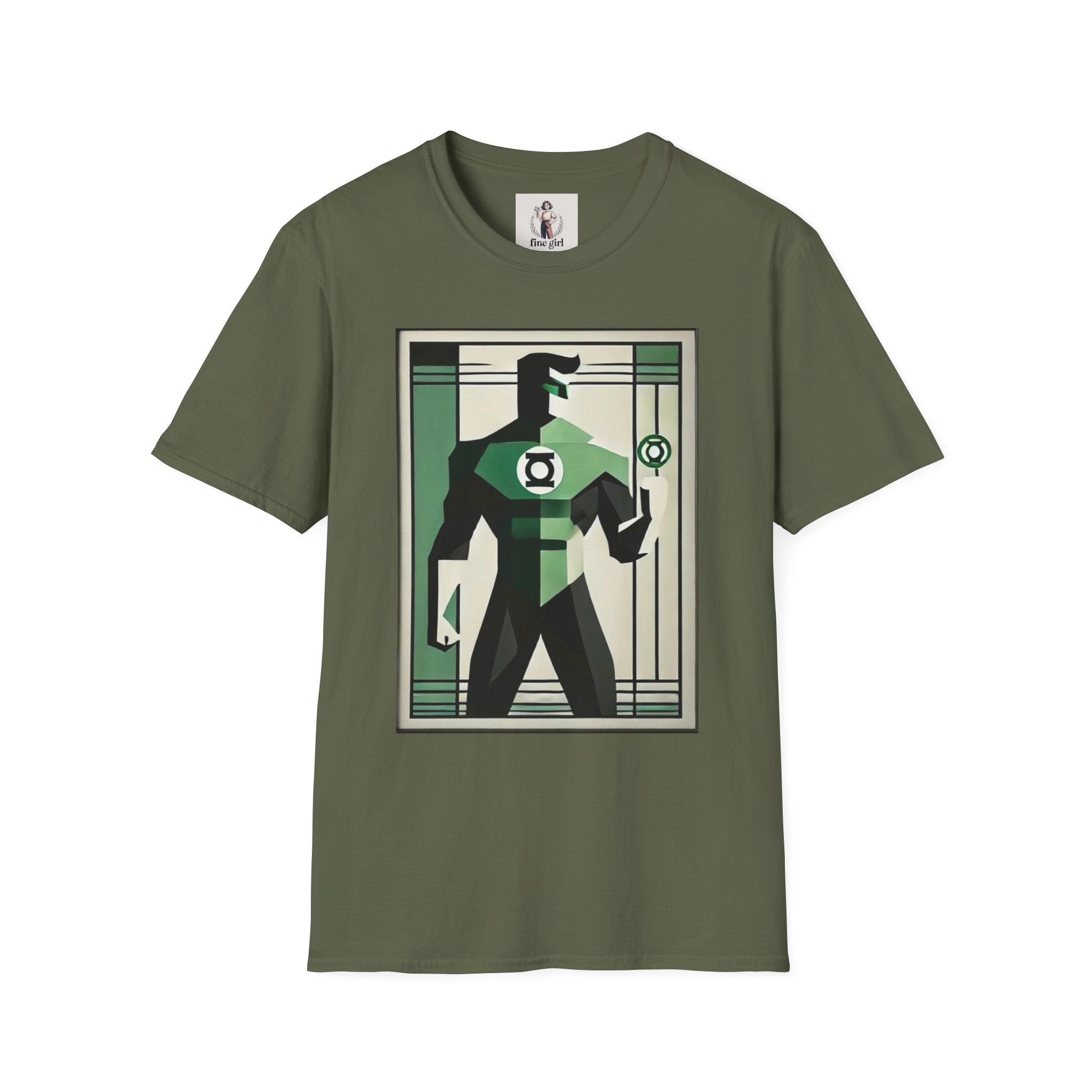 Green Lantern Superhero Marvel Unisex Softstyle T-Shirt, Comic Book Tee, Graphic Novel Shirt, Geeky Clothing, Cosplay Costume Top