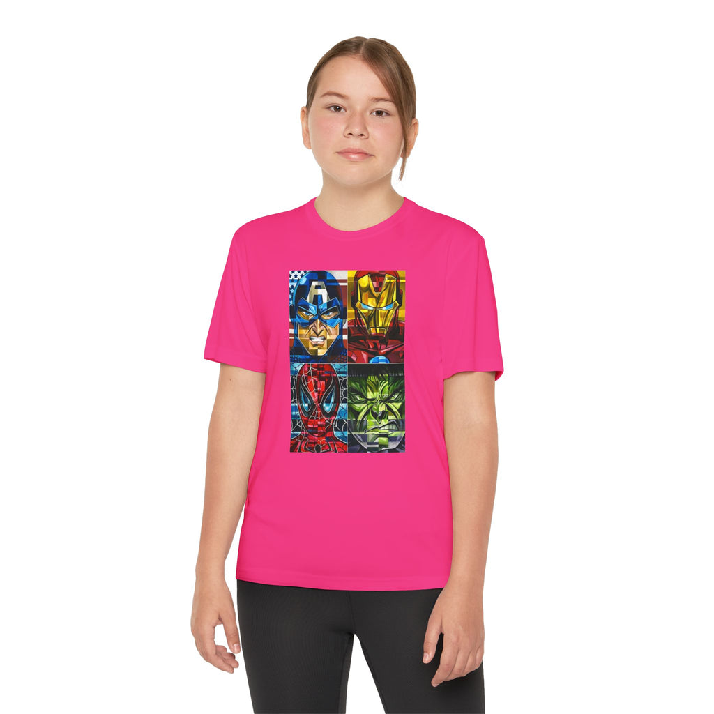 Advengers Youth T-Shirt Sports Graphic Tee, Cool Athletic Shirt for Kids, Perfect for Sports Events, Team Spirit