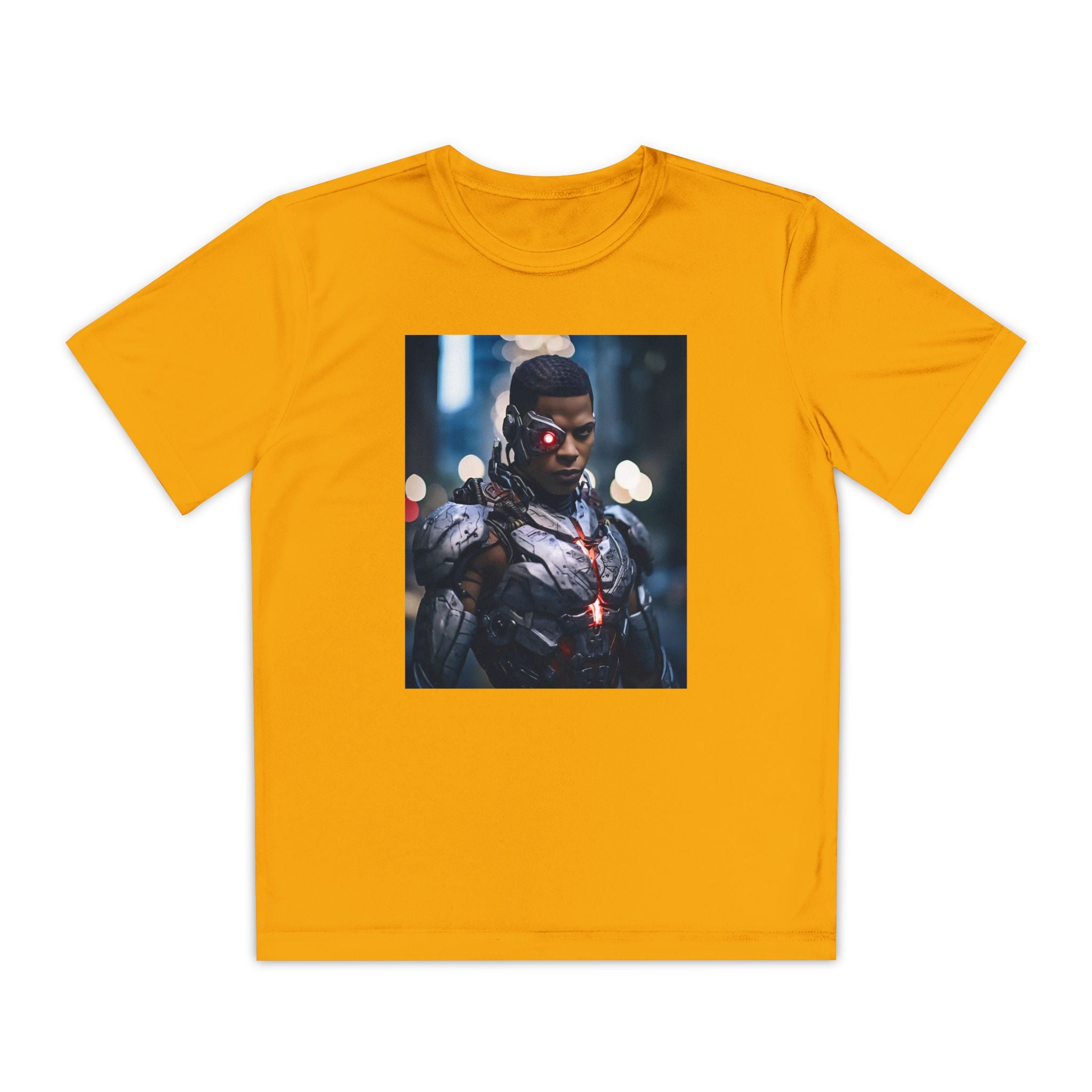 Cyborg Superhero Marvel Patriotic, Kids Graphic T-Shirt, Boys Hero Top, Girls Comic Book Clothing, Birthday