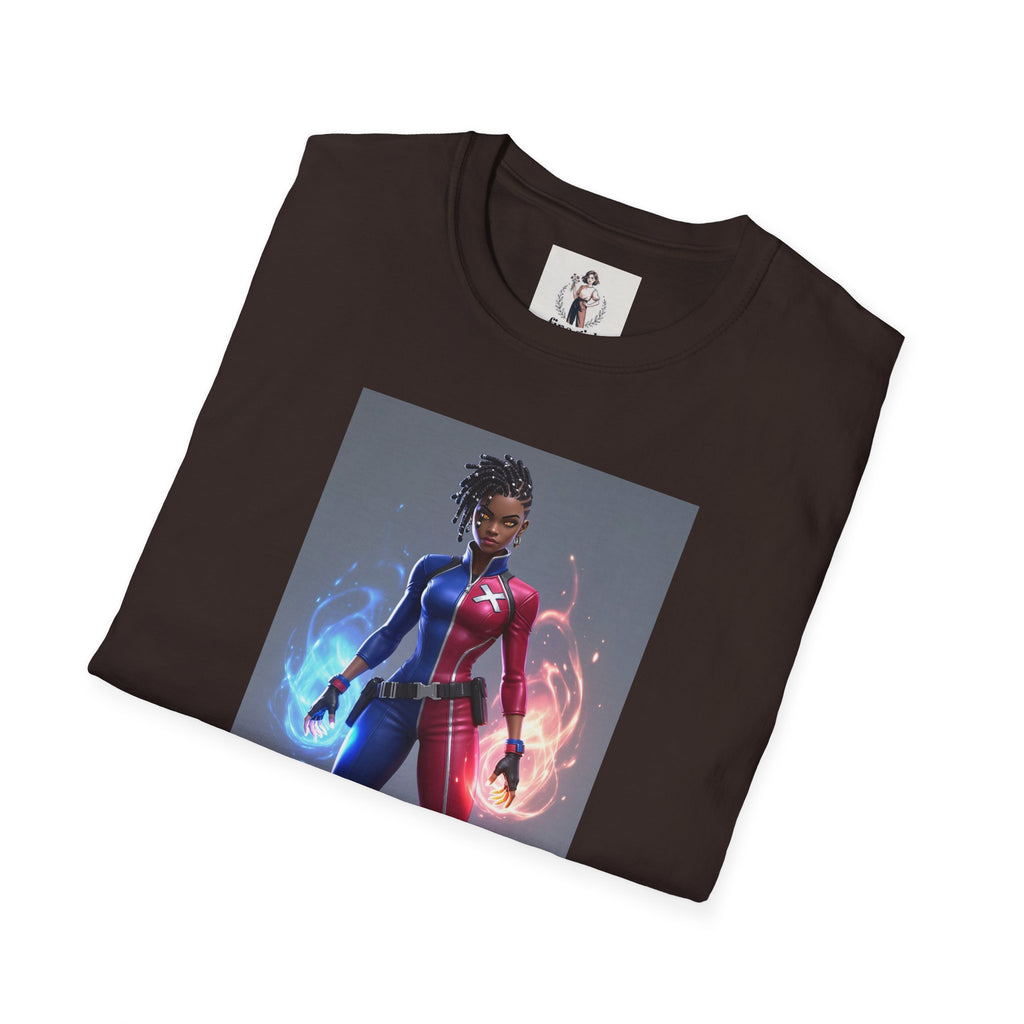 Mercedes Knight Superhero Marvel Unisex Softstyle T-Shirt, Comic Book Tee, Graphic Novel Shirt, Geeky Clothing, Cosplay Costume Top