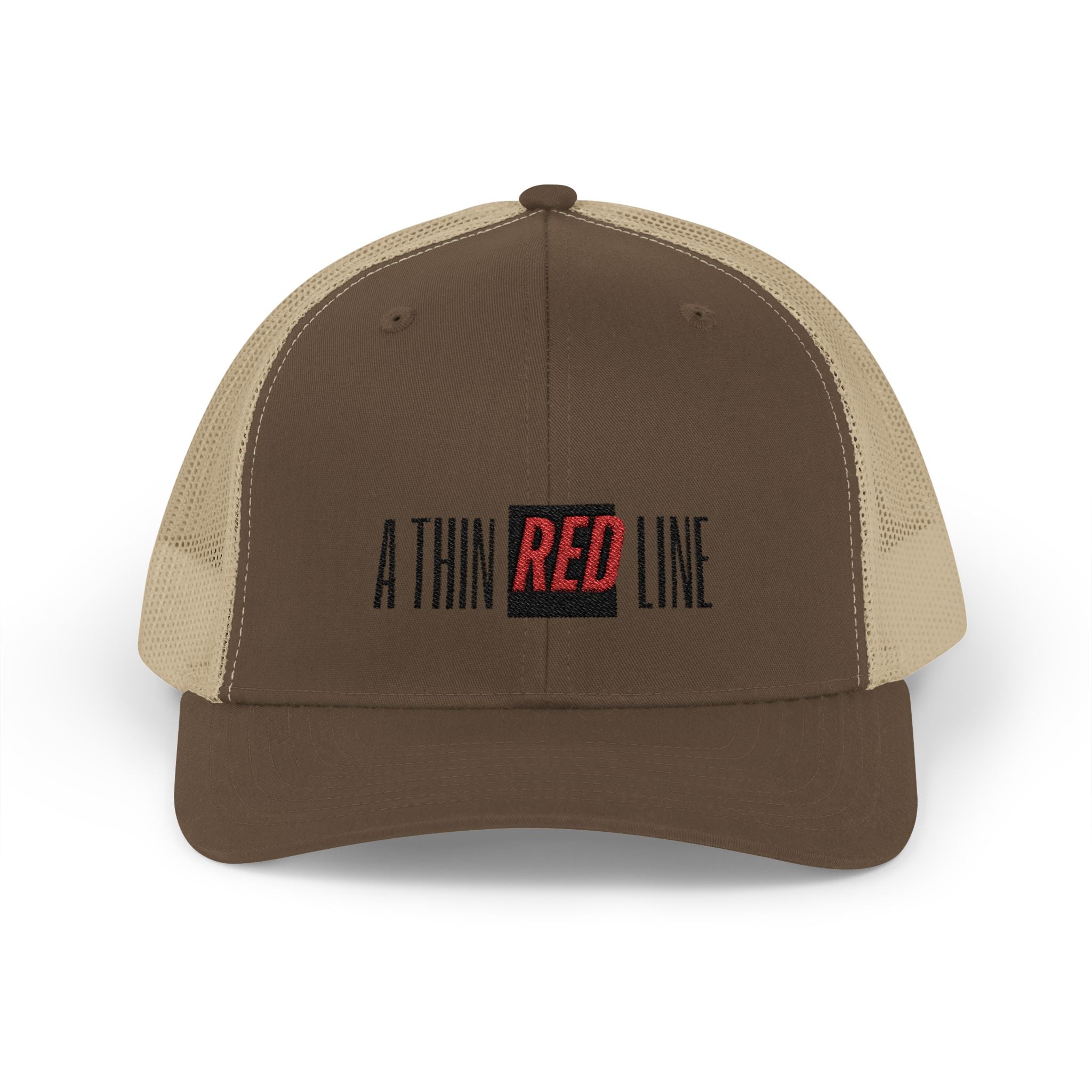 Firefighter Thin Red Line Snapback Trucker Cap with Thin Red Line Design, Ideal for First Responders, Everyday Wear