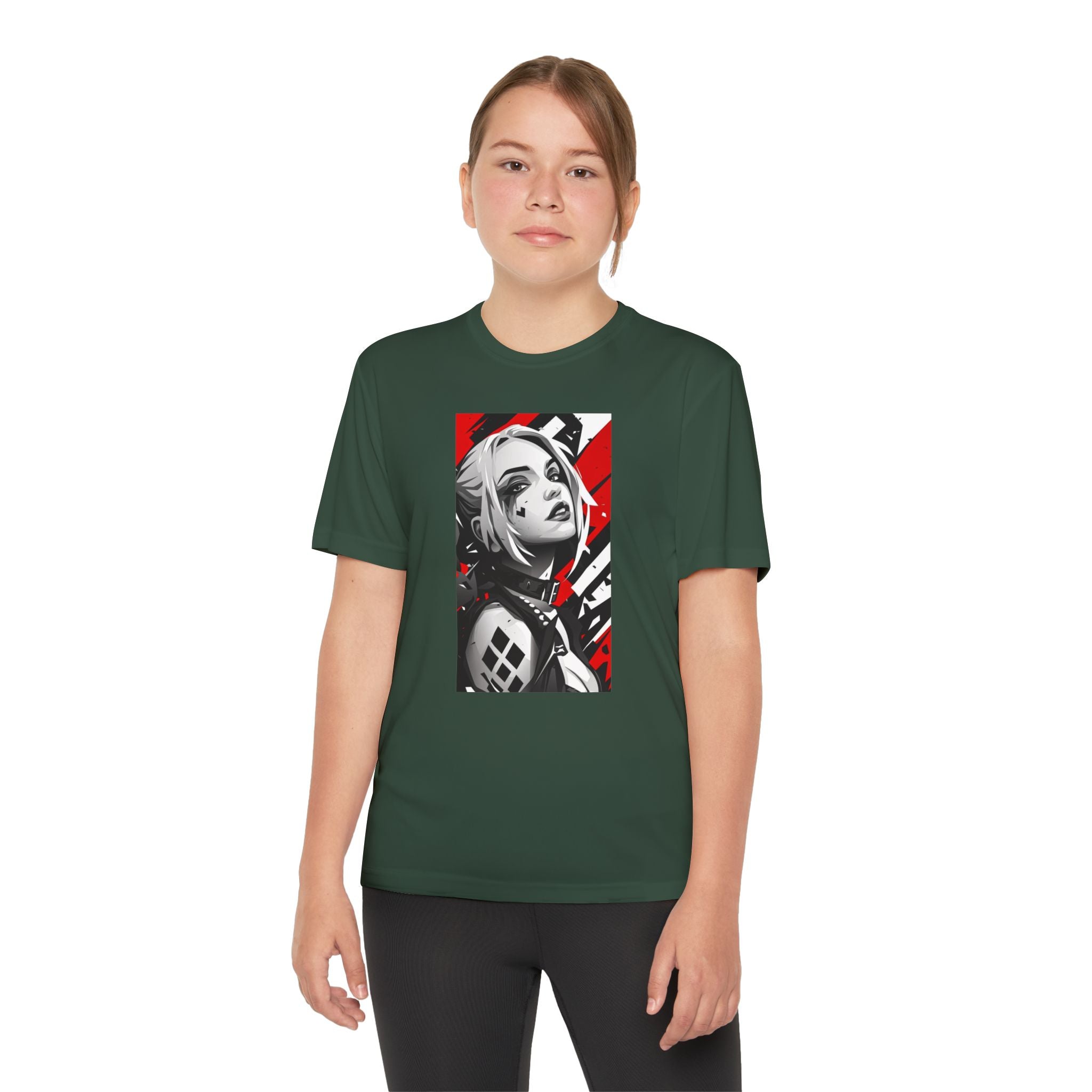 Superhero Youth T-Shirt Sports Graphic Tee, Cool Athletic Shirt for Kids
