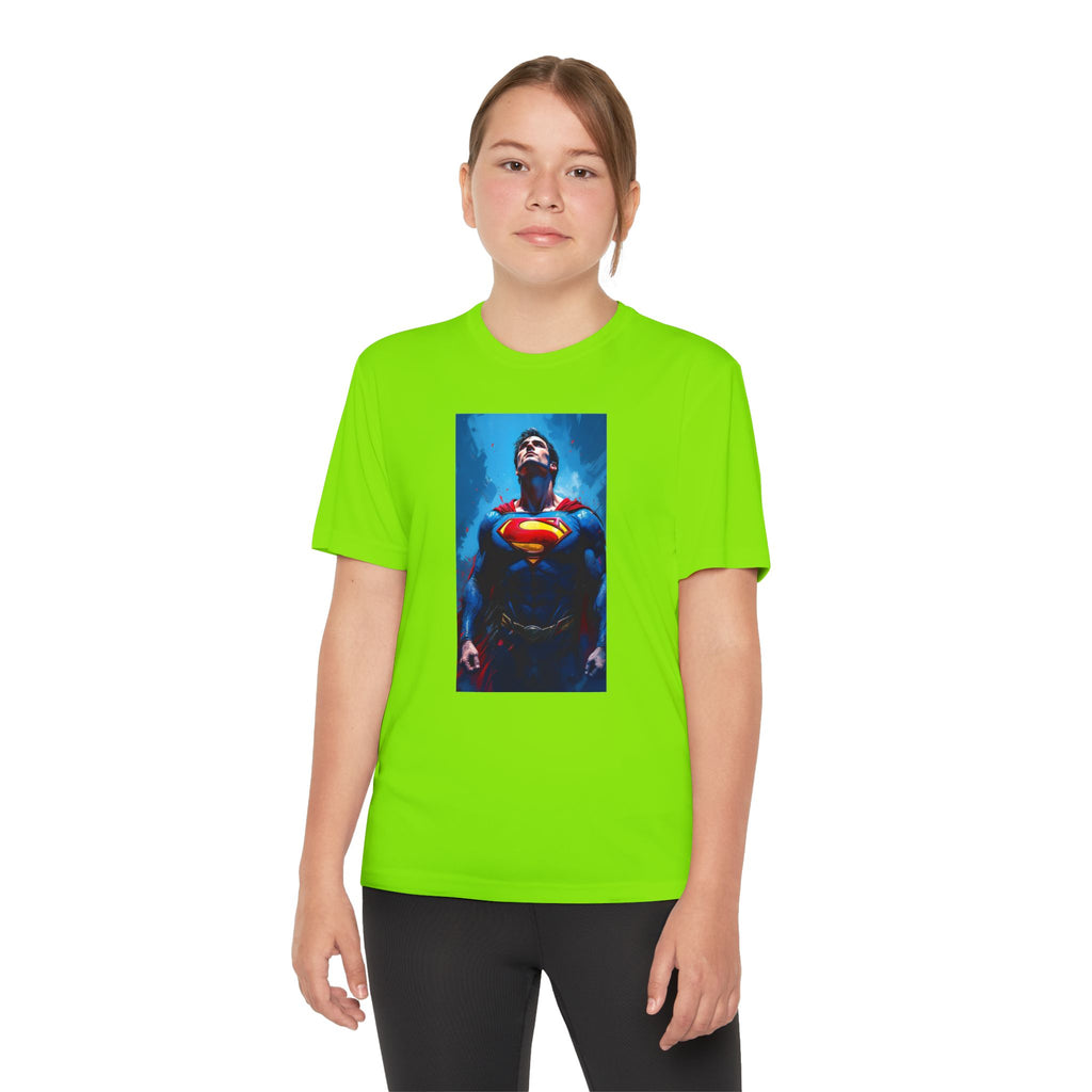 Superman Superhero Marvel T-Shirt, Youth Competitor Tee,  Kids Comic Book Hero Top, Children's Graphic Tee, Youth Super Power T-Shirt