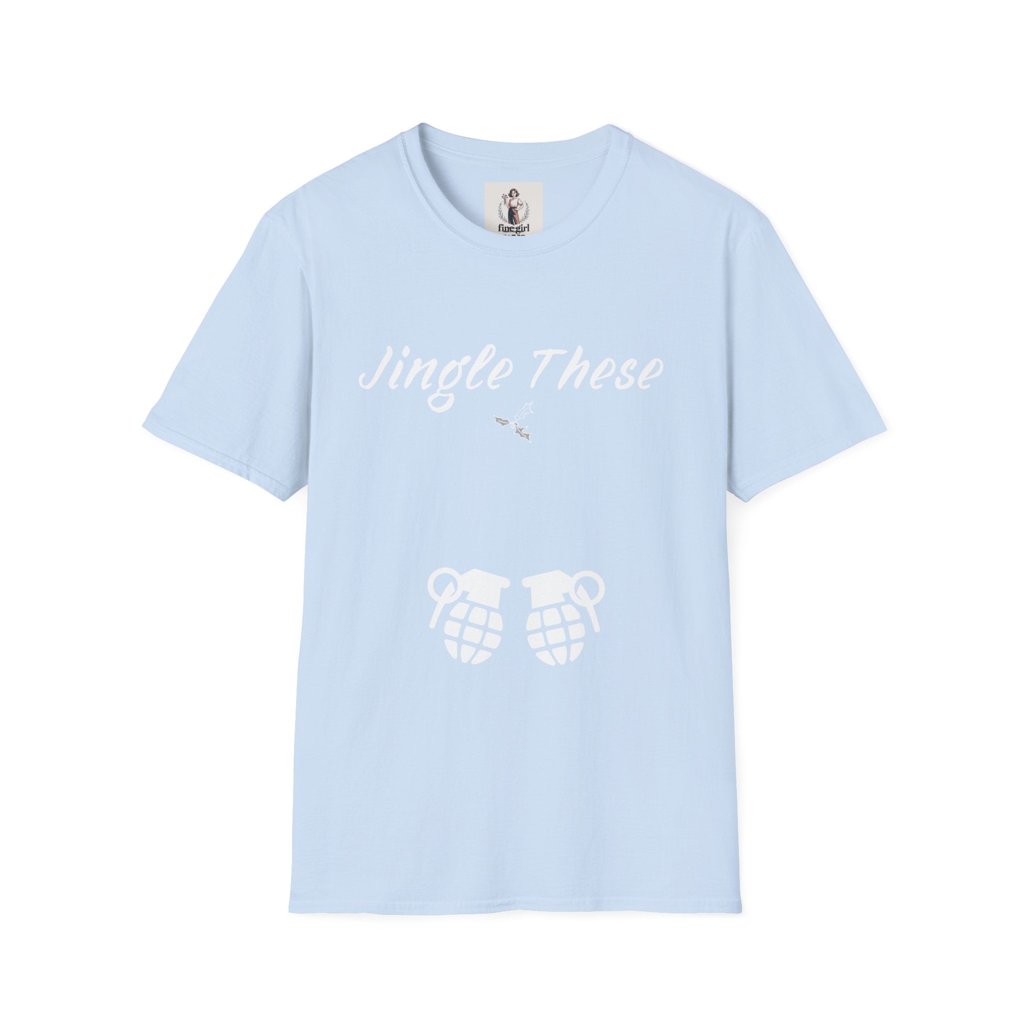 Jingle These Hand Grenades Christmas T-Shirt ~ Unisex Softstyle T-Shirt