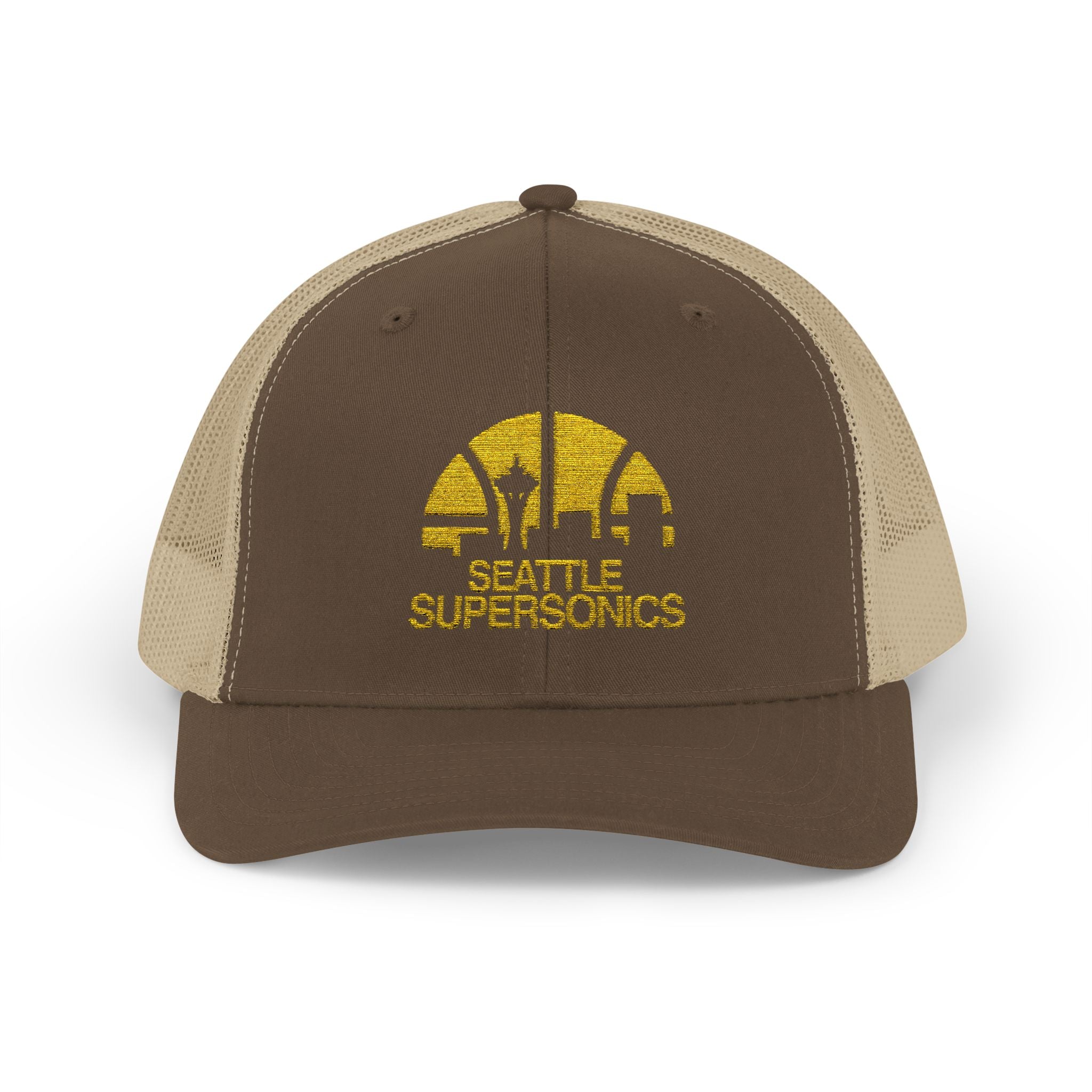 The Seattle SuperSonics Snapback Trucker Cap, American Flag Hat, Outdoor Cap, Casual Wear, Gift for Dad, 4th of July Apparel
