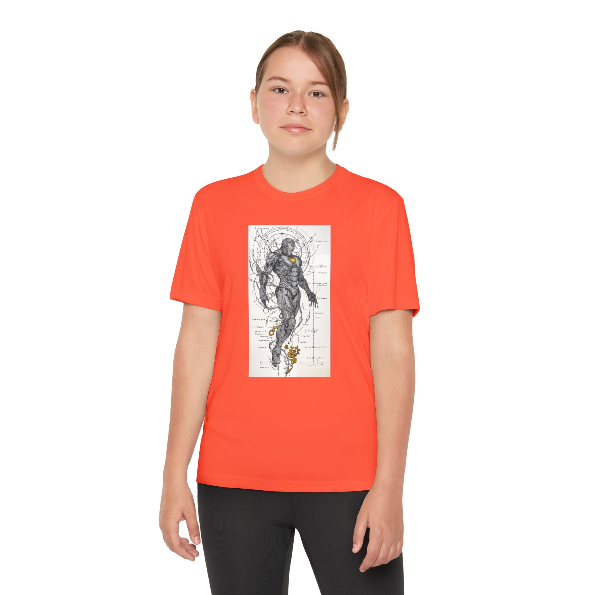 Superhero Youth T-Shirt Sports Graphic Tee, Cool Athletic Shirt for Kids