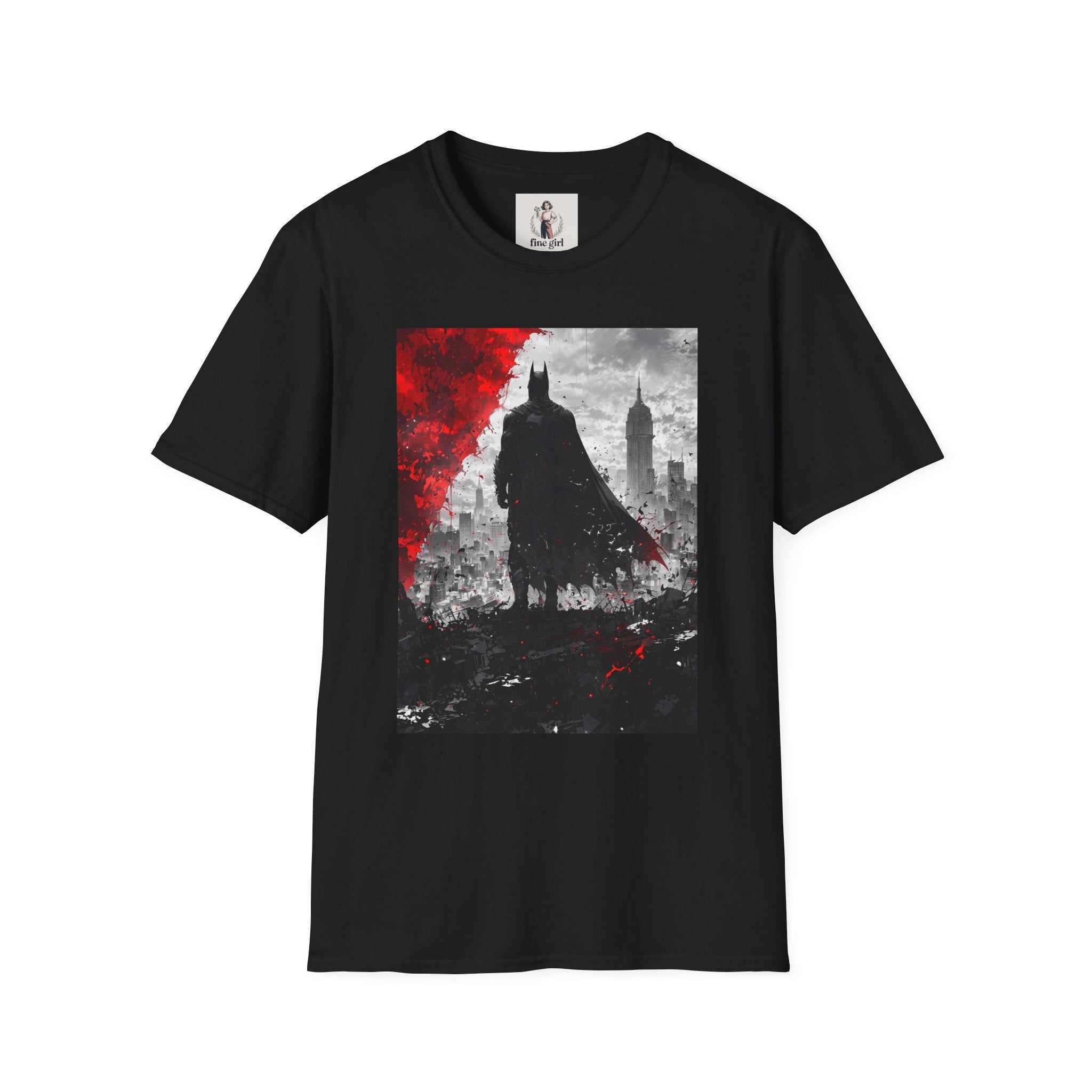 Batman Marvel Unisex Softstyle T-Shirt, Comic Book Tee, Geeky Clothing, Cosplay Costume Top