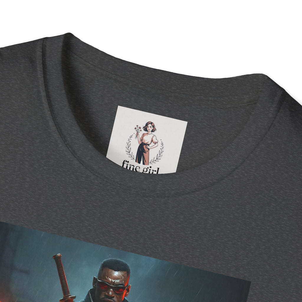 Blade Superhero Marvel Unisex Softstyle T-Shirt, Comic Book Tee, Geeky Clothing, Cosplay Costume Top