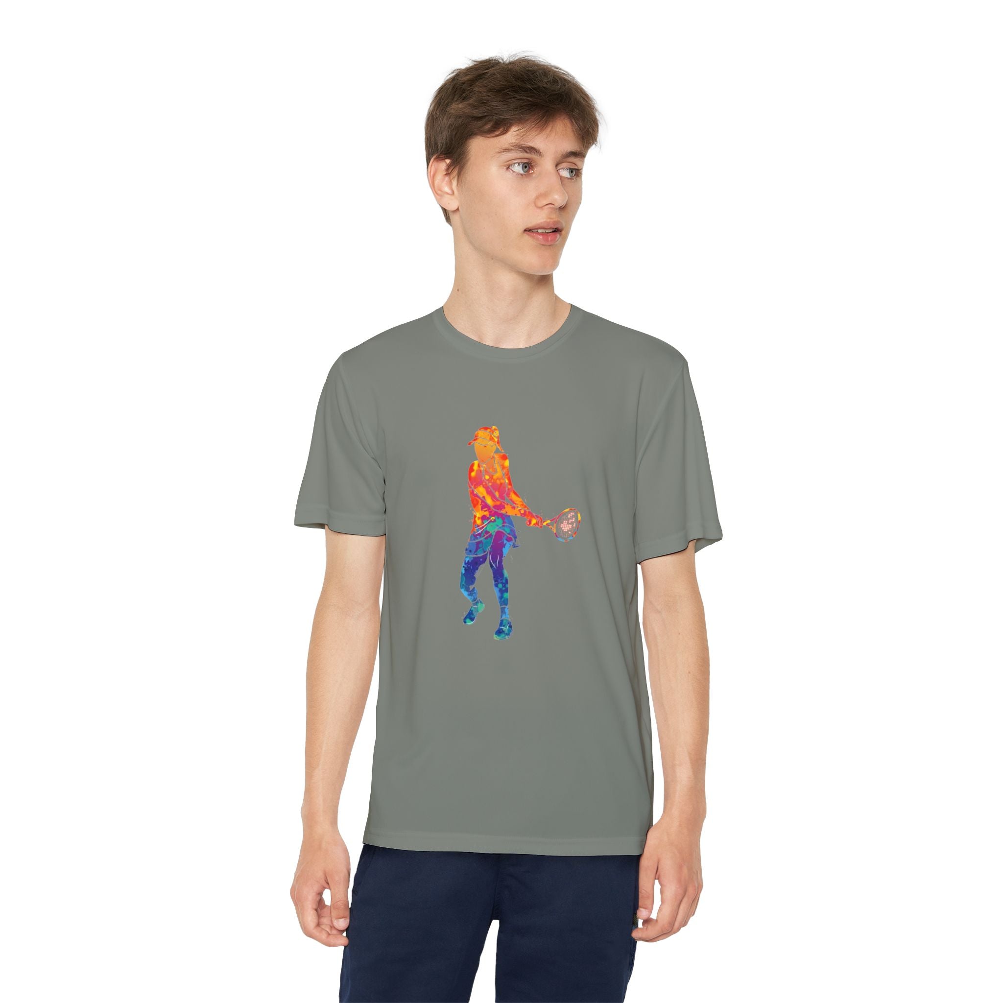 Tennis Youth Sports Graphic Tee, Cool Athletic Shirt for Kids, Perfect for Sports Events, Team Spirit, Birthday Gift, Summer Activities