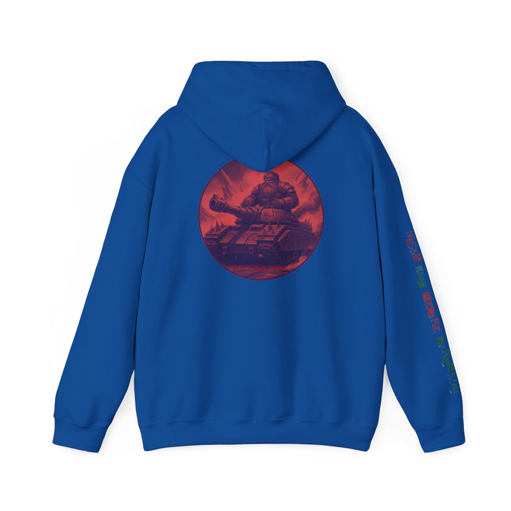 Santa Claus On A Tank Christmas Patriotic Hoodie Rebel Spirit Unisex Hoodie