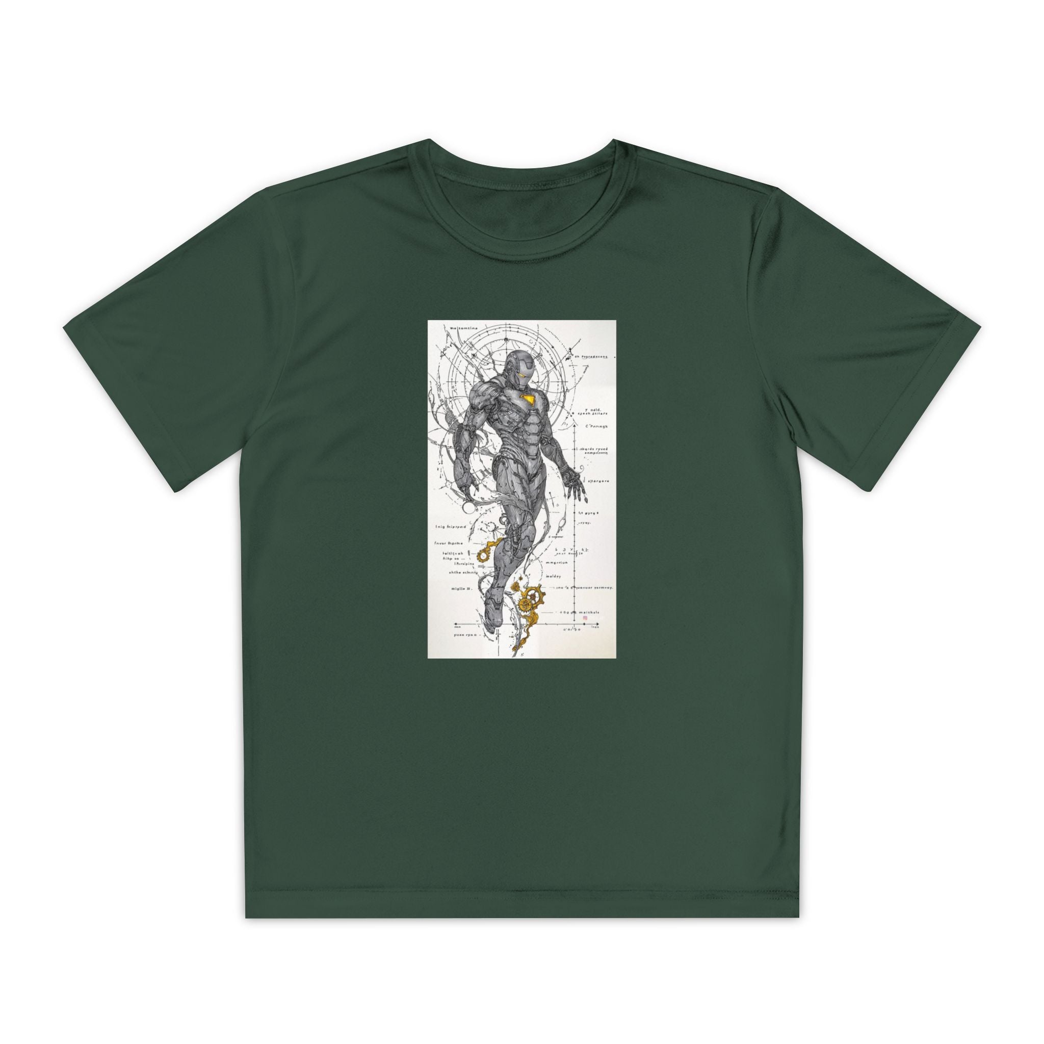 Superhero Youth T-Shirt Sports Graphic Tee, Cool Athletic Shirt for Kids