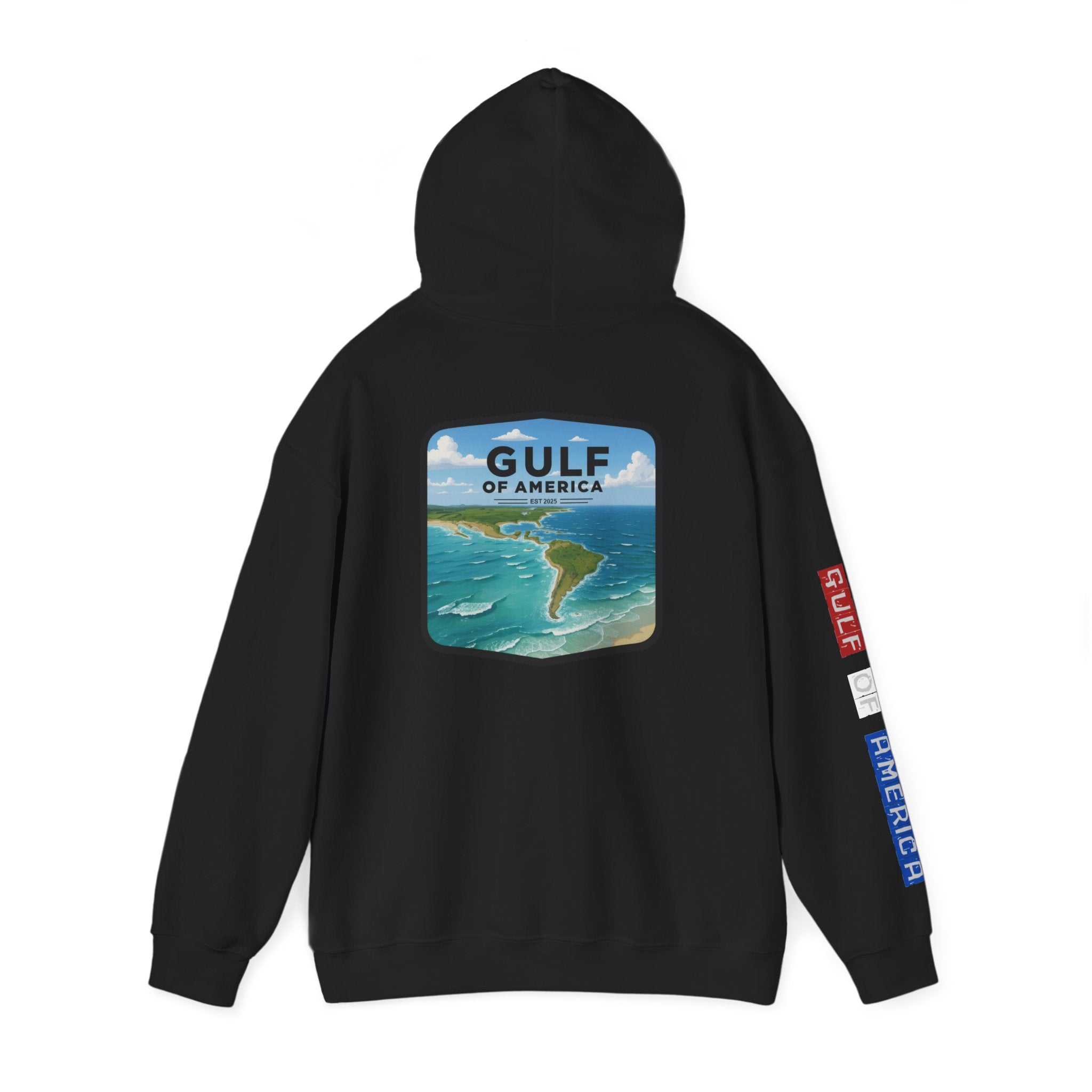 Gulf Of America Patriotic Hoodie, USA Patriotism Sweatshirt, American Flag Pullover, Independence Day Apparel, Fourth of July Gift