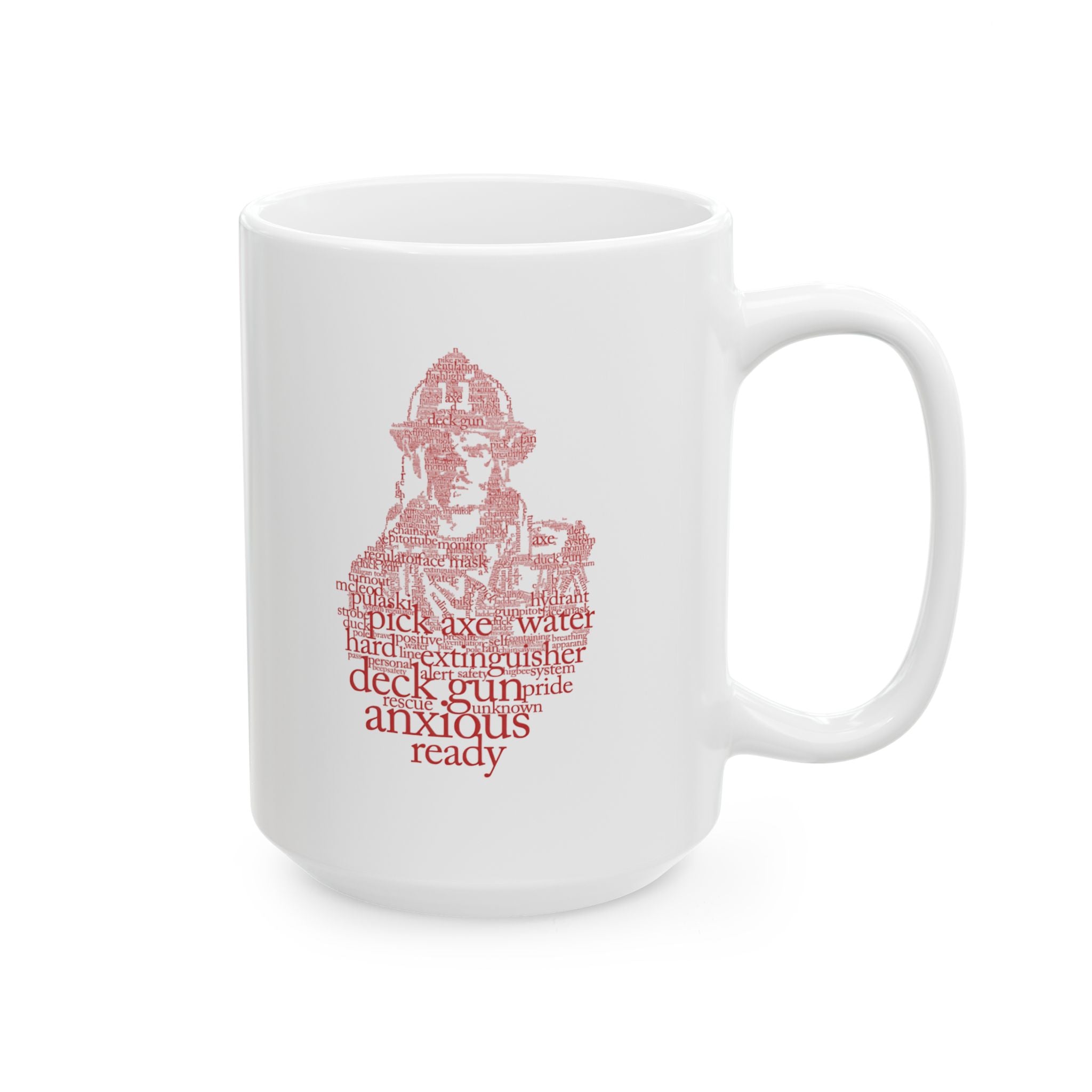 Firefighter Ceramic Mug, Fire Department Tea Cup, First Responder Gift, Fireman Coffee Mug, Firefighter Appreciation Present