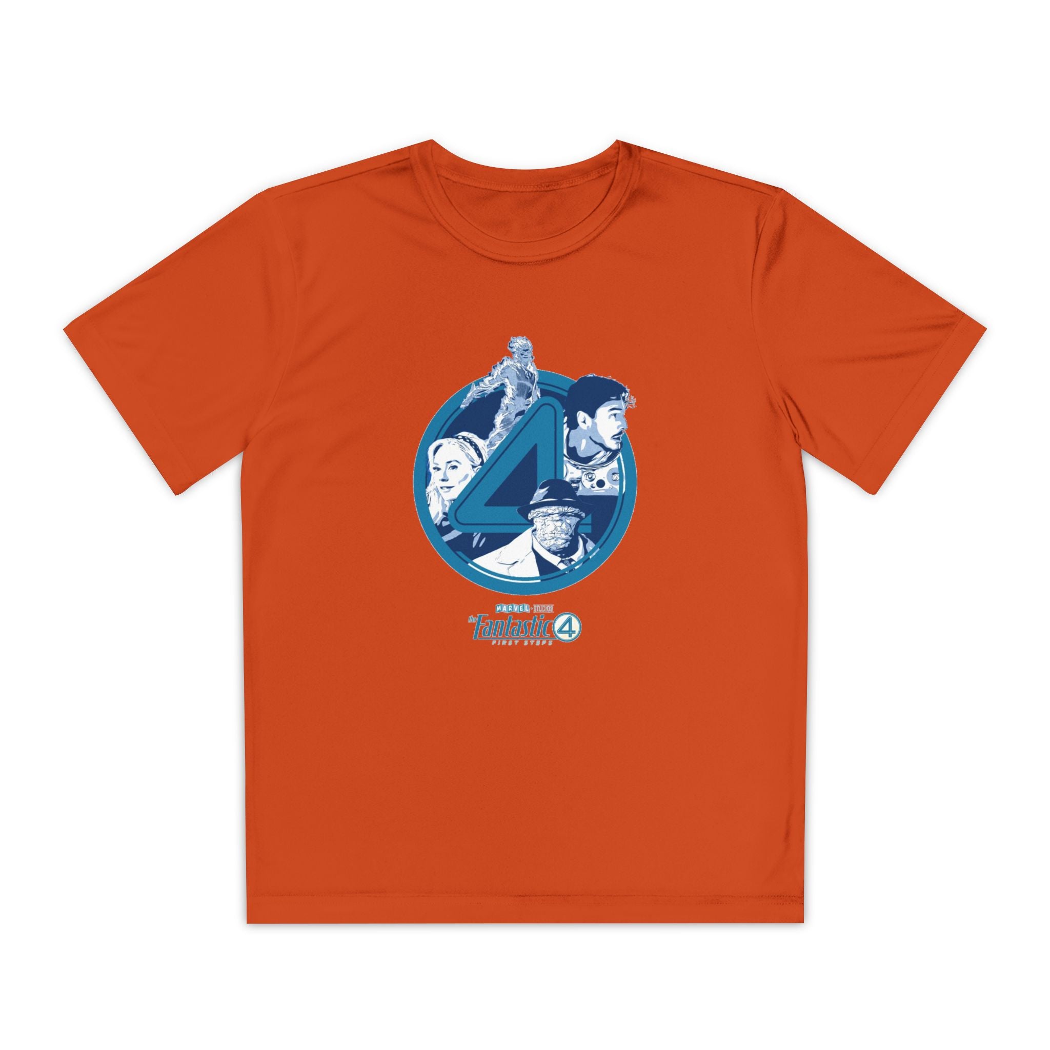 Fantastic 4 Youth T-Shirt Sports Graphic Tee, Cool Athletic Shirt for Kids, Perfect for Sports Events, Team Spirit
