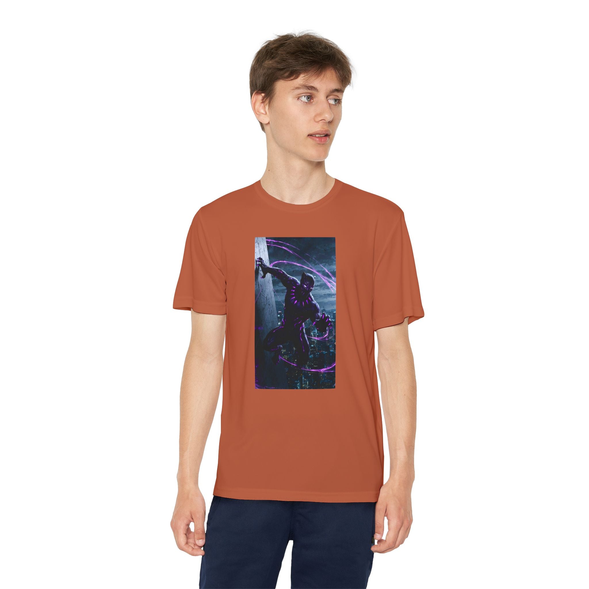 The Black Panther Superhero Marvel Patriotic, Kids Graphic T-Shirt, Boys Hero Top, Girls Comic Book Clothing, Birthday