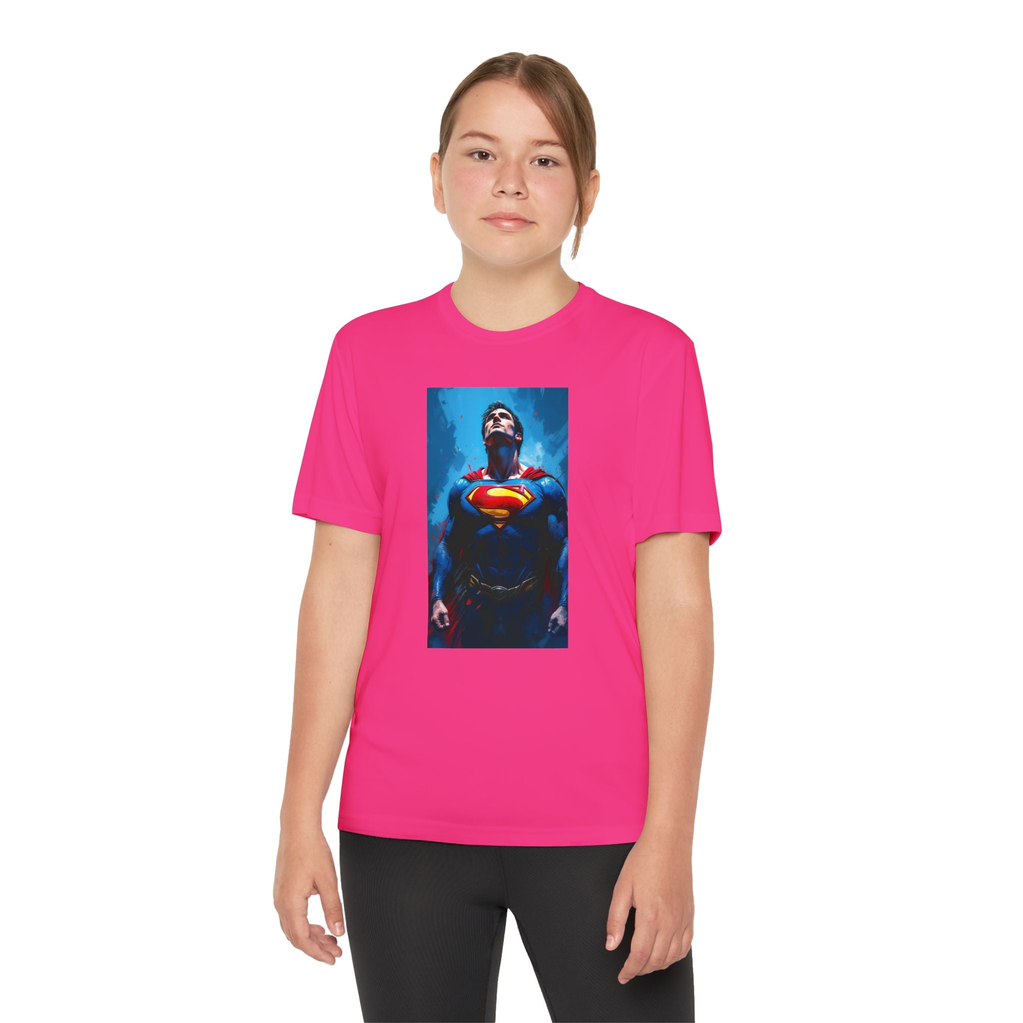 Superman Superhero Marvel T-Shirt, Youth Competitor Tee,  Kids Comic Book Hero Top, Children's Graphic Tee, Youth Super Power T-Shirt