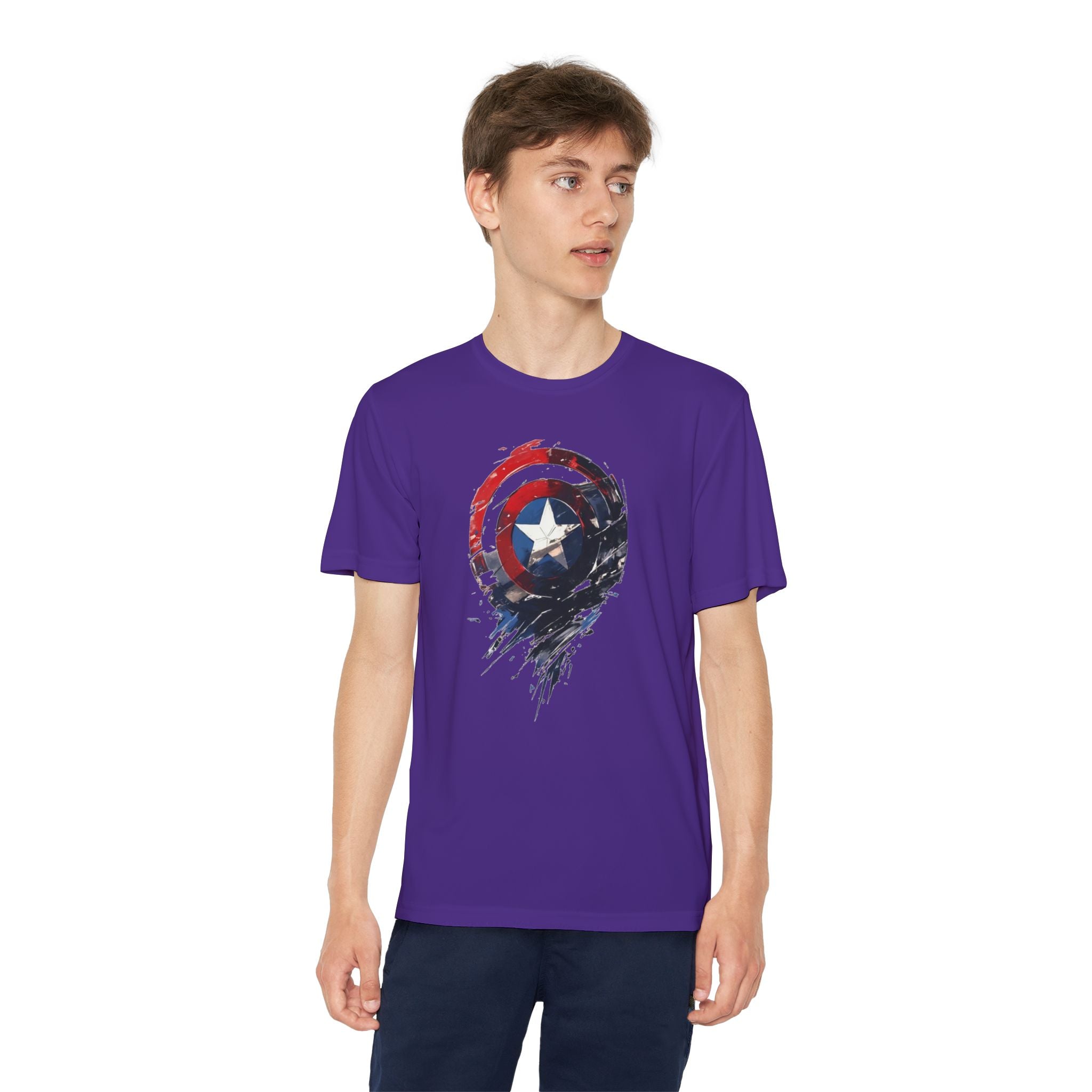 Advengers Youth T-Shirt Sports Graphic Tee, Cool Athletic Shirt for Kids