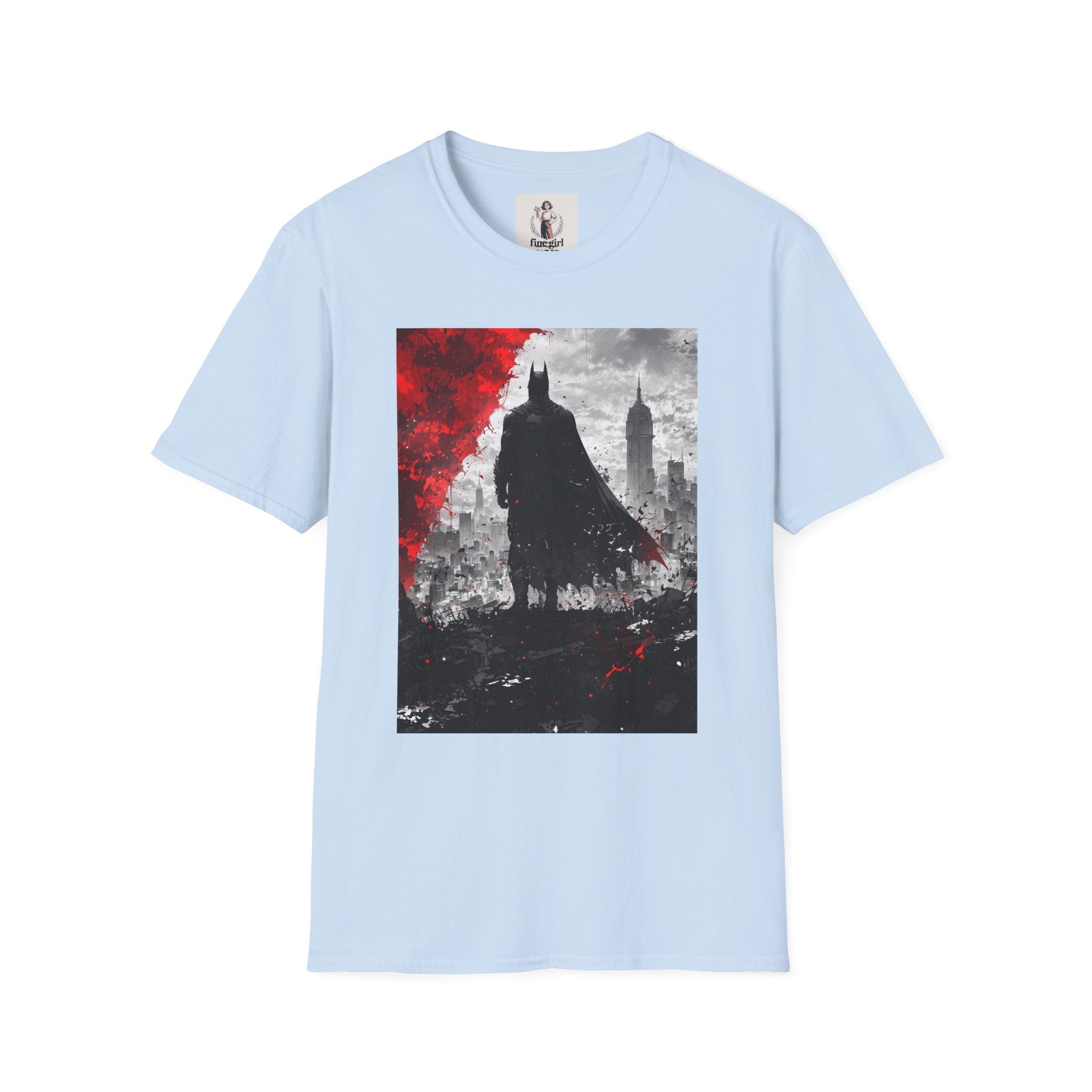 Batman Marvel Unisex Softstyle T-Shirt, Comic Book Tee, Geeky Clothing, Cosplay Costume Top