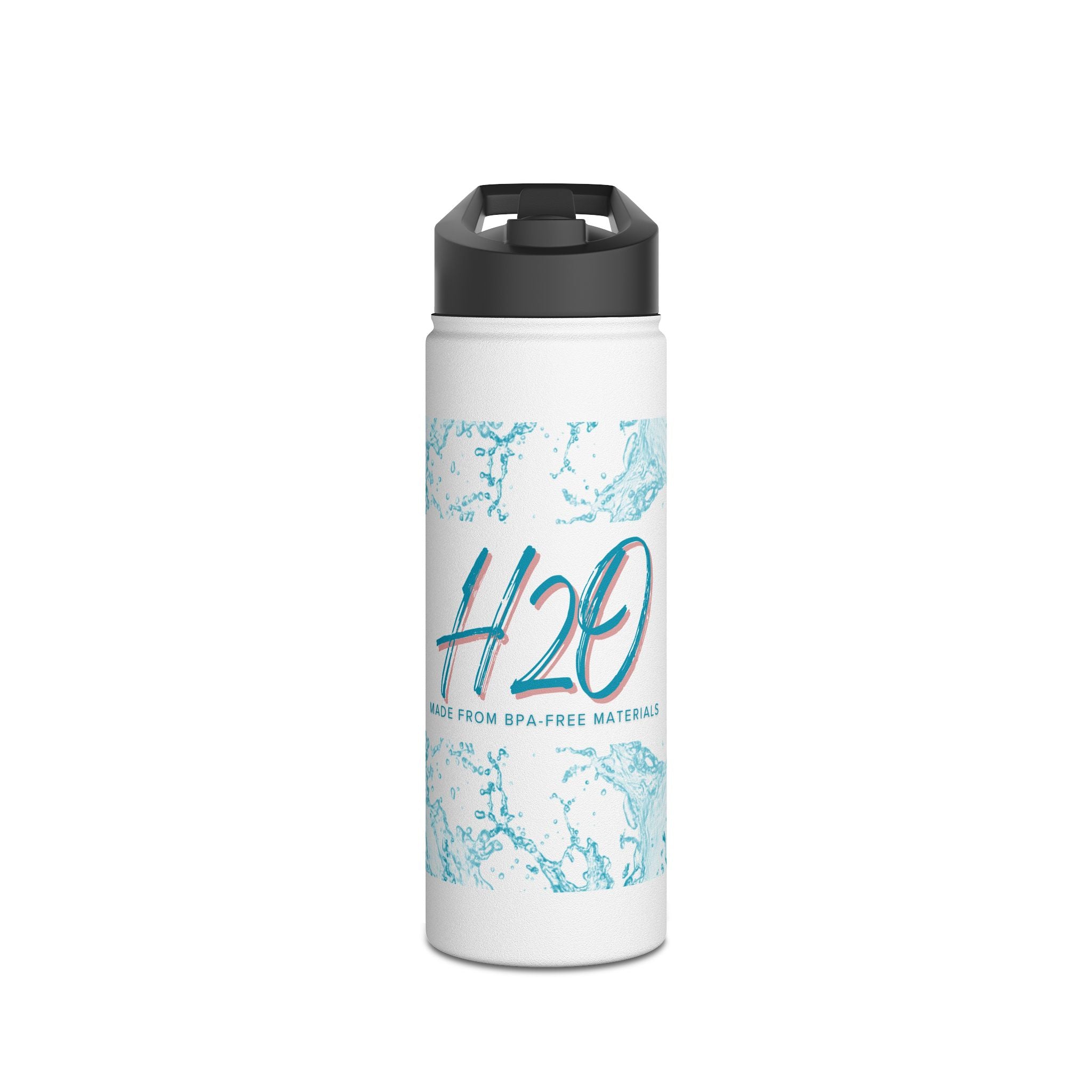 H2O Stainless Steel Water Bottle, Eco-Friendly Hydration for Travel, Sports, Yoga, Gifts, Outdoor Adventures