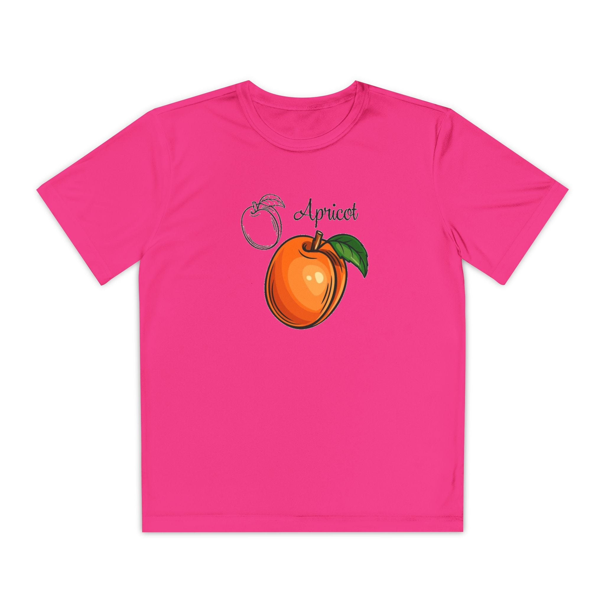 Apricot Youth T-Shirt Sports Graphic Tee, Cool Athletic Shirt for Kids, Perfect for Sports Events, Team Spirit