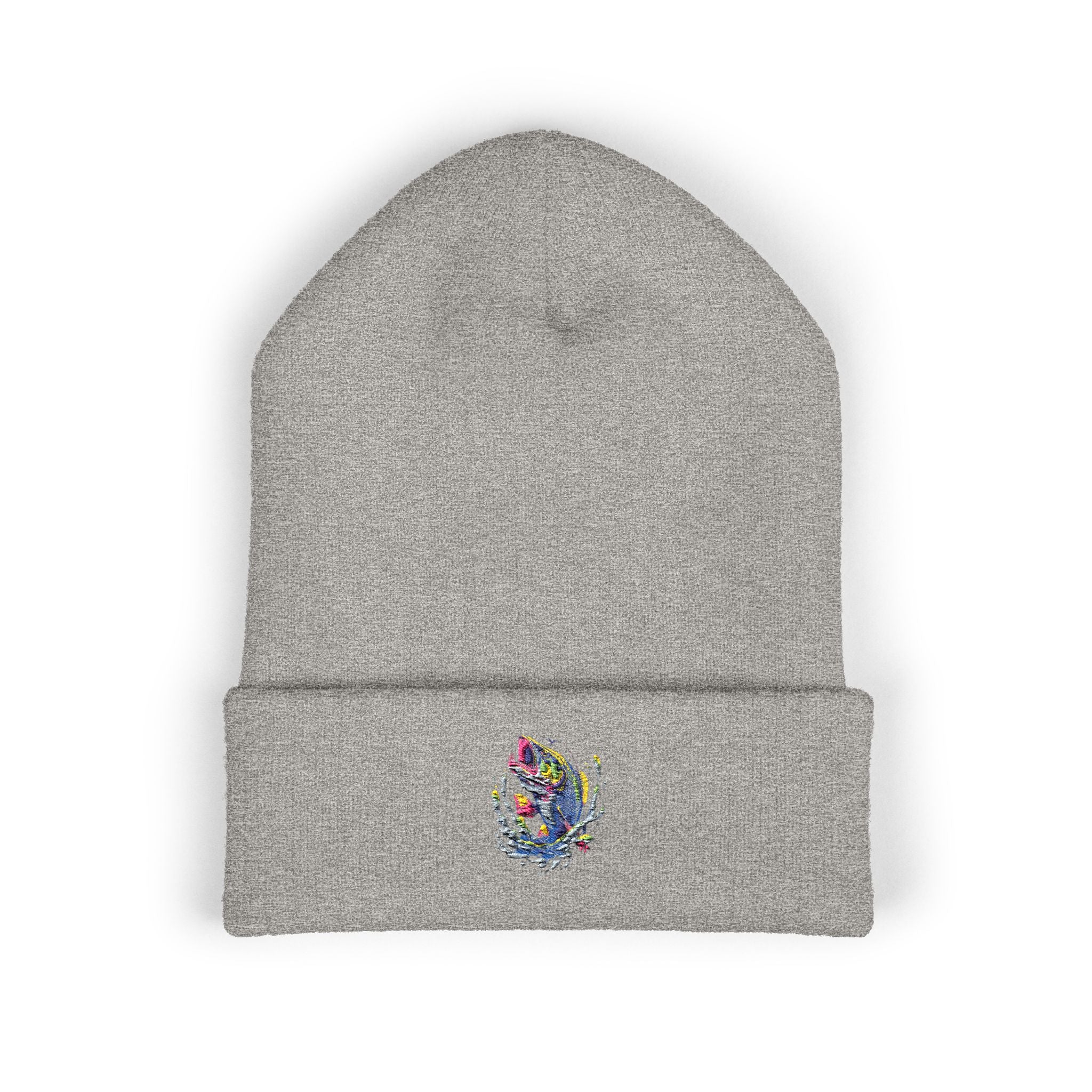 Embroidered Fishing Beanie, Fisherman Gift, Outdoor Apparel, Angler Hat, Fishing Enthusiast, Fishing Lover Gift