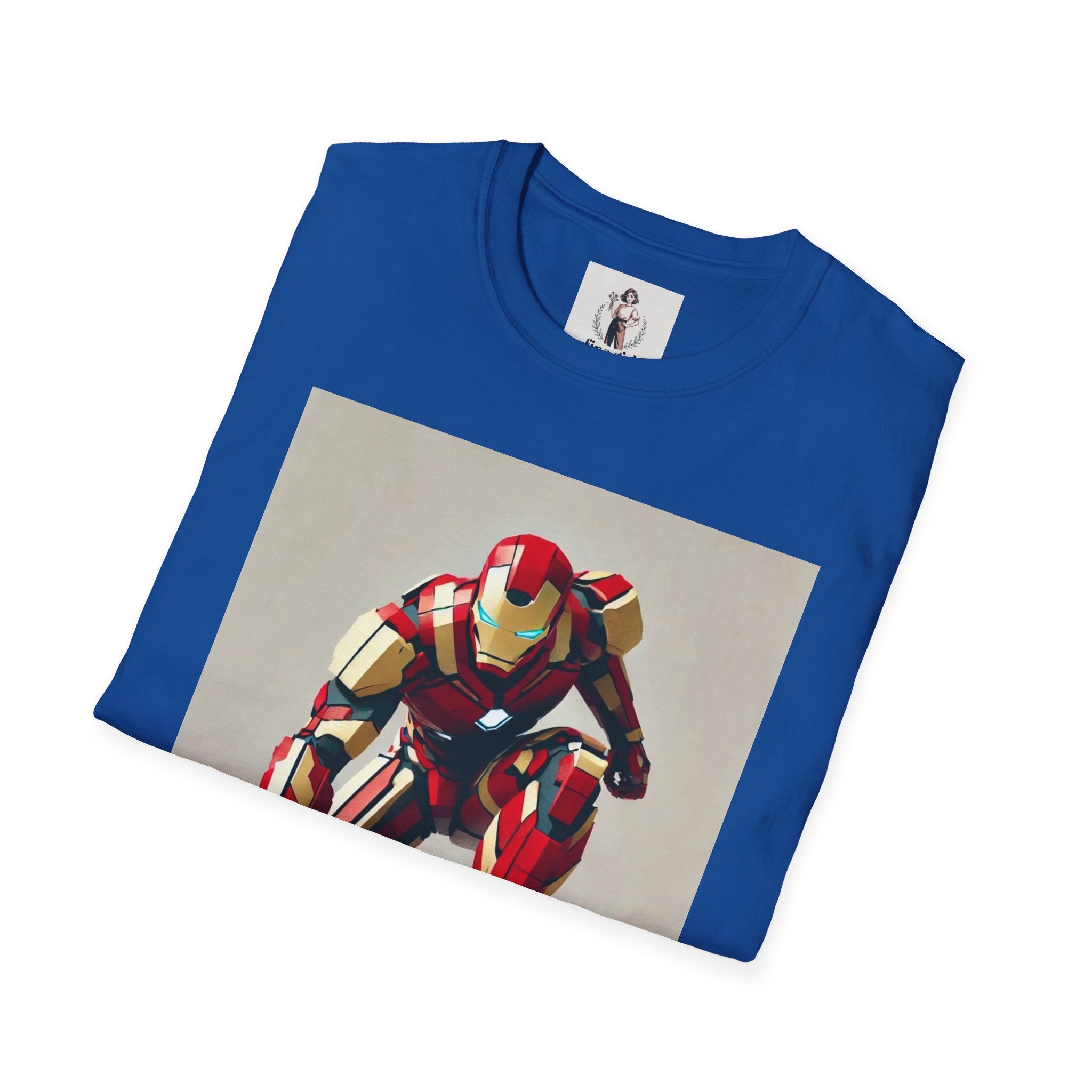 Ironman Superhero Marvel Unisex Softstyle T-Shirt, Comic Book Tee, Geeky Clothing, Cosplay Costume Top