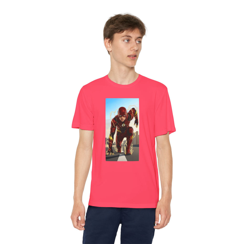 The Flash Superhero Marvel Youth T-Shirt, Kid's Superhero Tee, Children's Graphic Shirt, Comic Book Character Top, Kids Costume Apparel