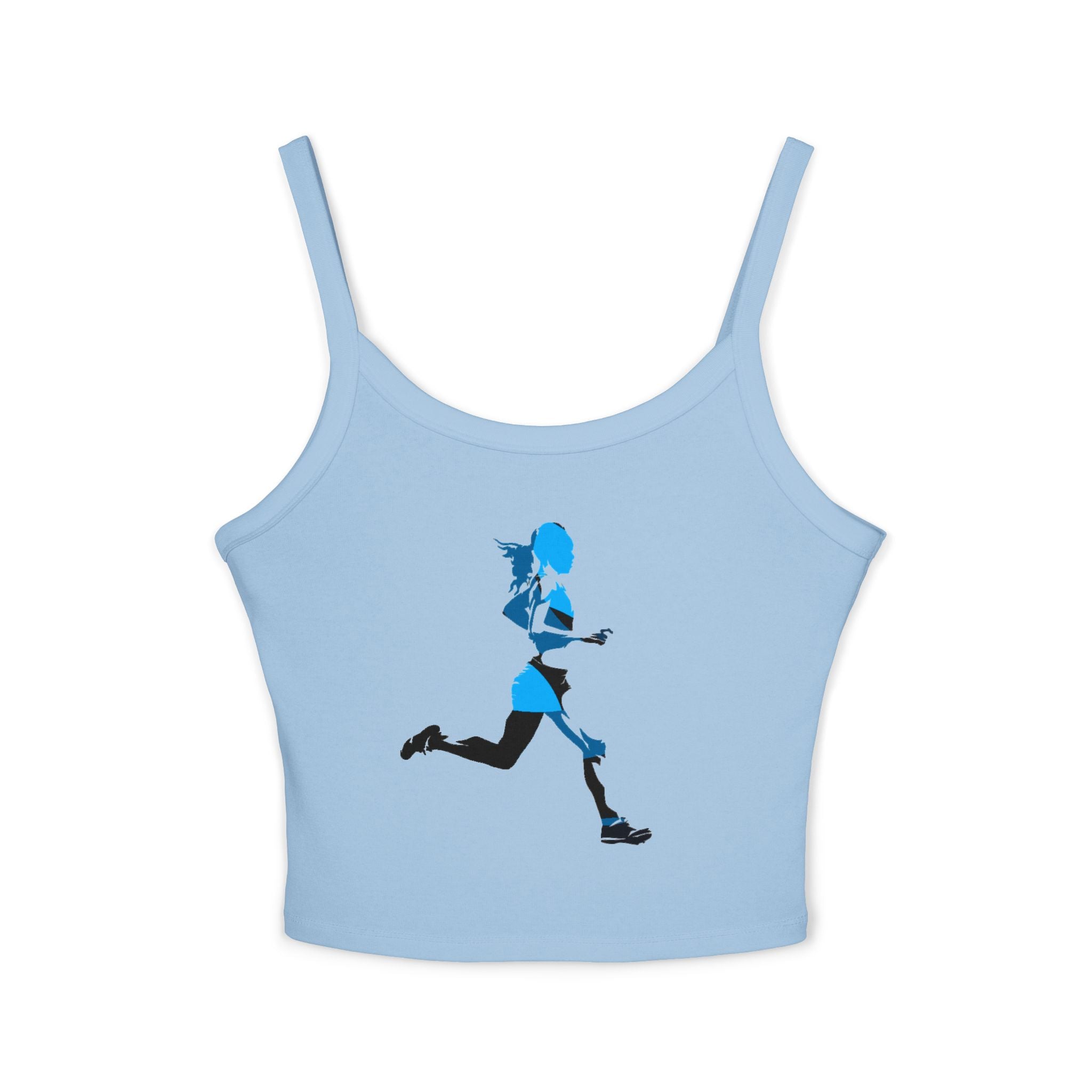 Running Woman Tank Top, Athletic Workout Top, Fitness Sleeveless Shirt, Jogging Muscle Tee, Exercise Gym Cami