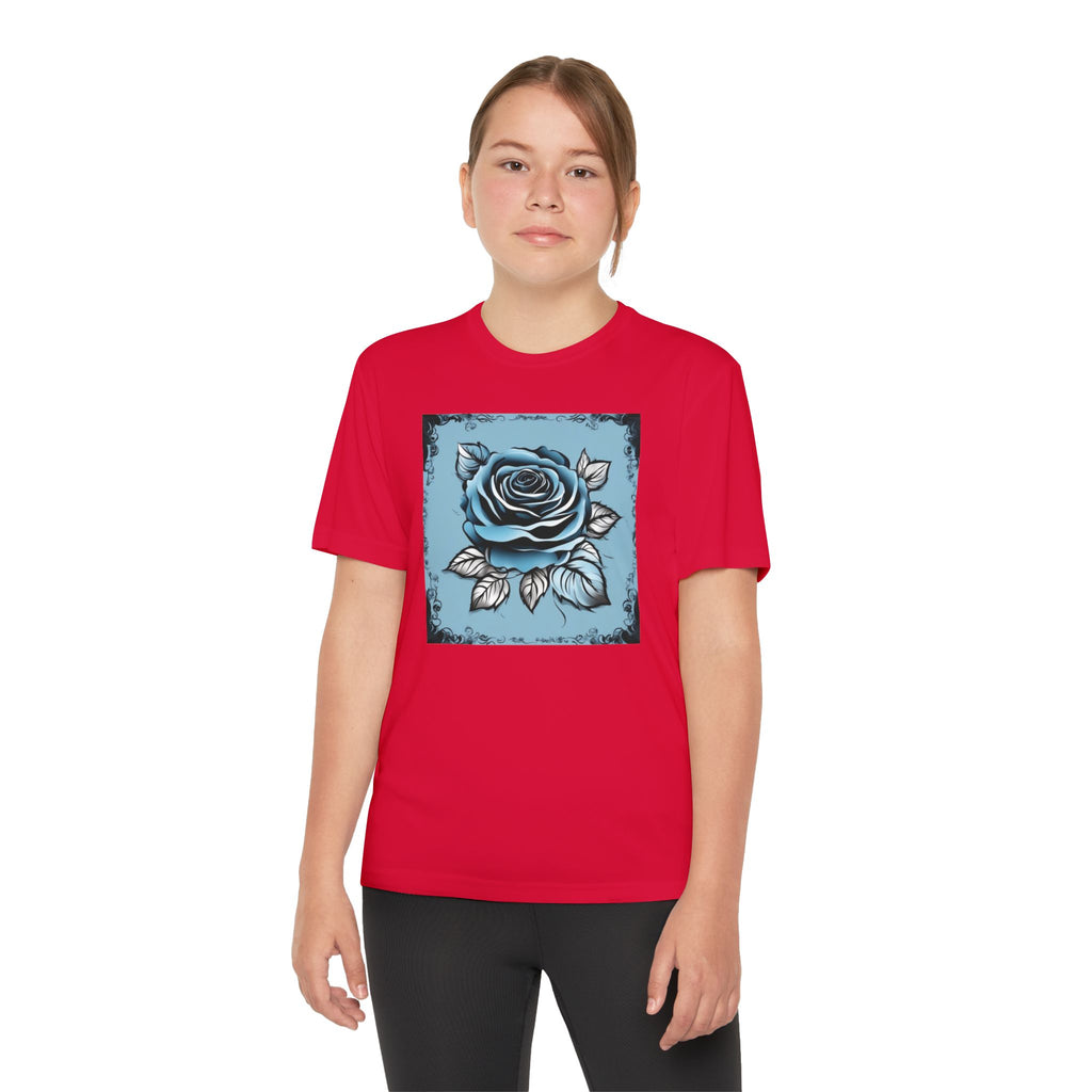 Flower Youth Tshirt, Girls Floral Tee, Kids Spring Shirt, Children's Botanical Top, Teen Blossom T-Shirt