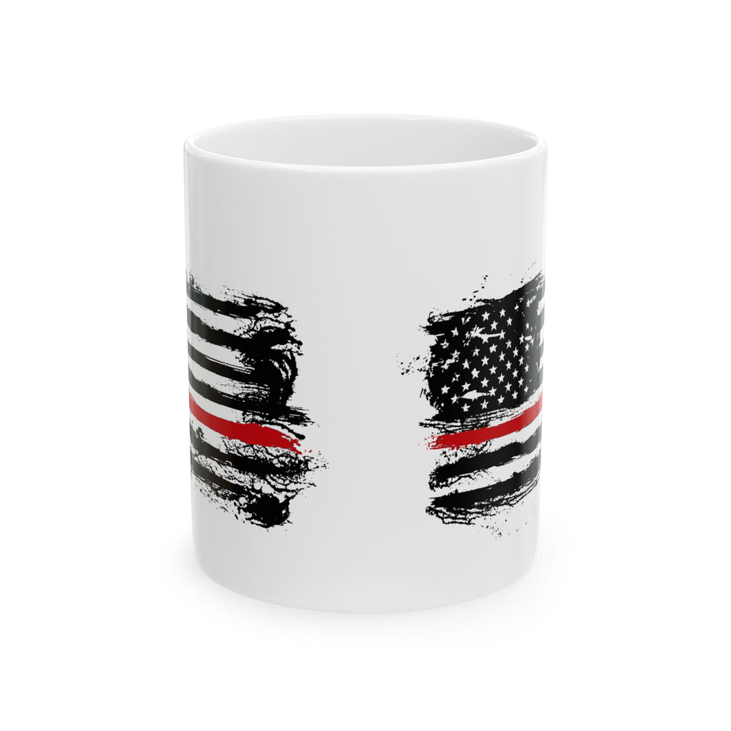Thin Red Line Flag Patriotic Coffee  & Tea Mug