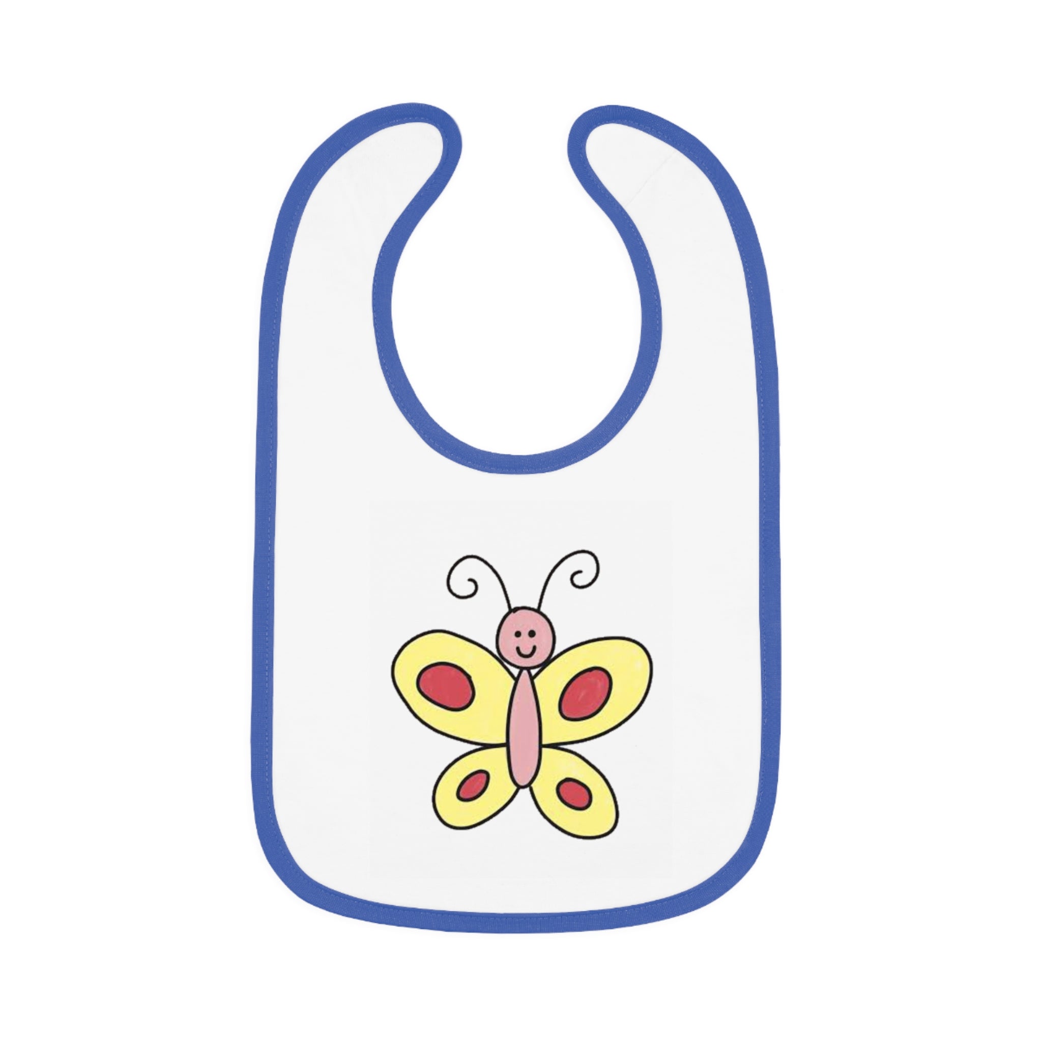 Butterfy Cute Baby Bib - Tiny but Mighty, Infant Feeding Bib, Baby Shower Gift, Newborn Accessories, Elephant Design, Everyday Use